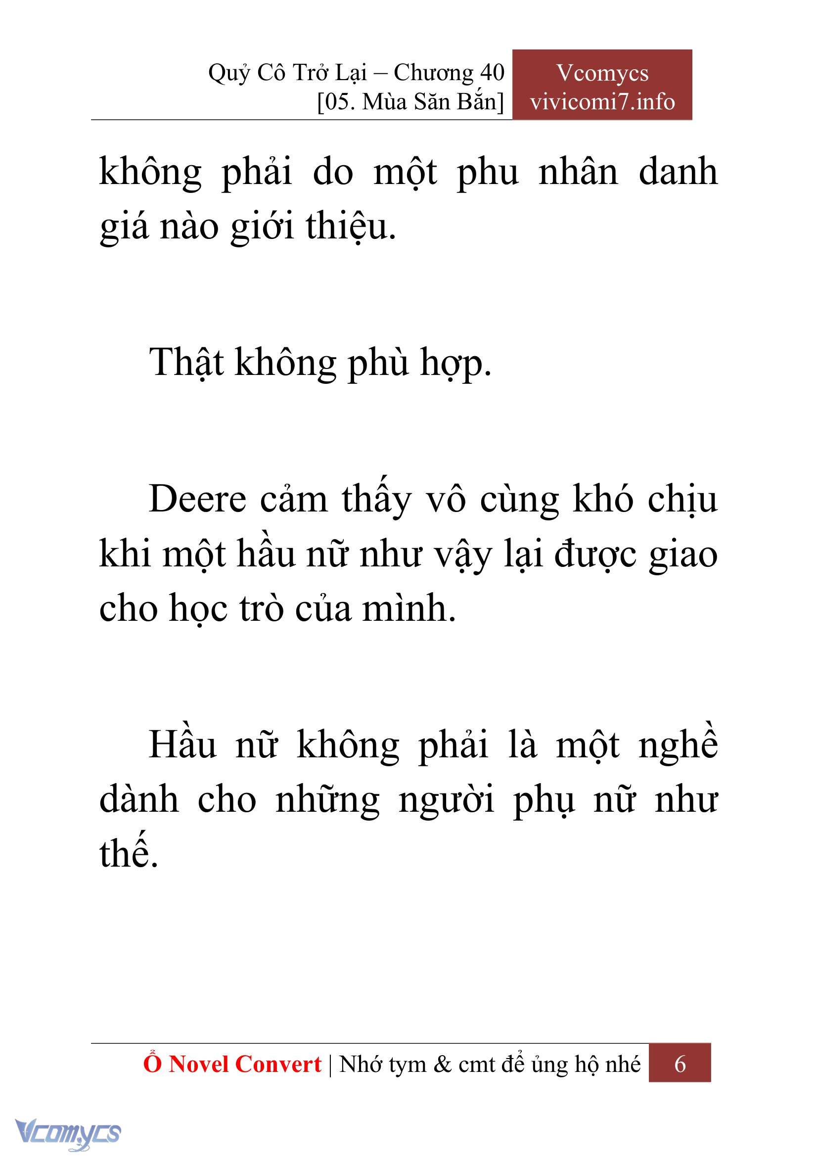[Novel] Quý Cô Trở Lại Chap 40 - Trang 2