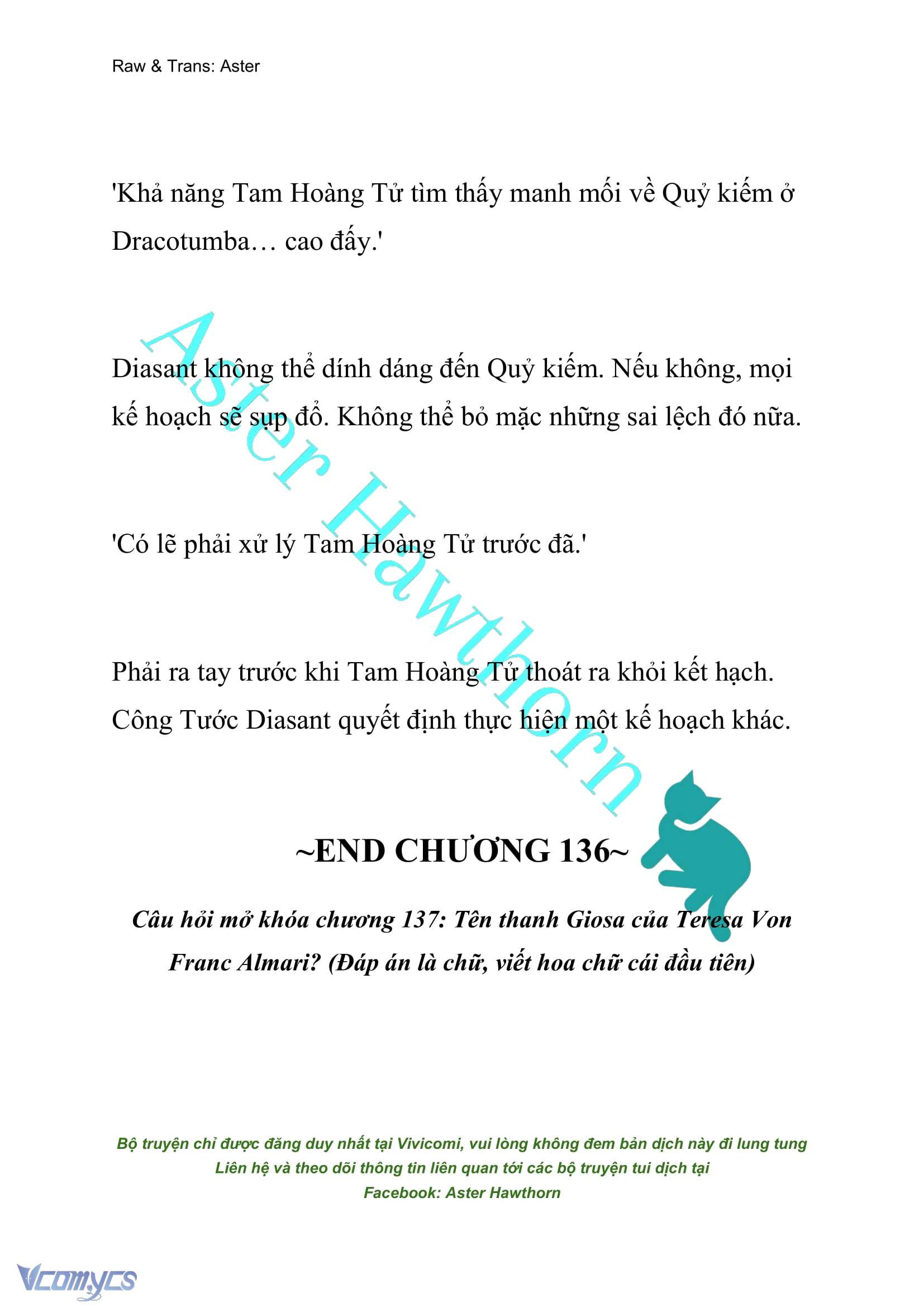 [NOVEL] Đóa Hoa Cầm Kiếm Chap 136 - Next Chap 137