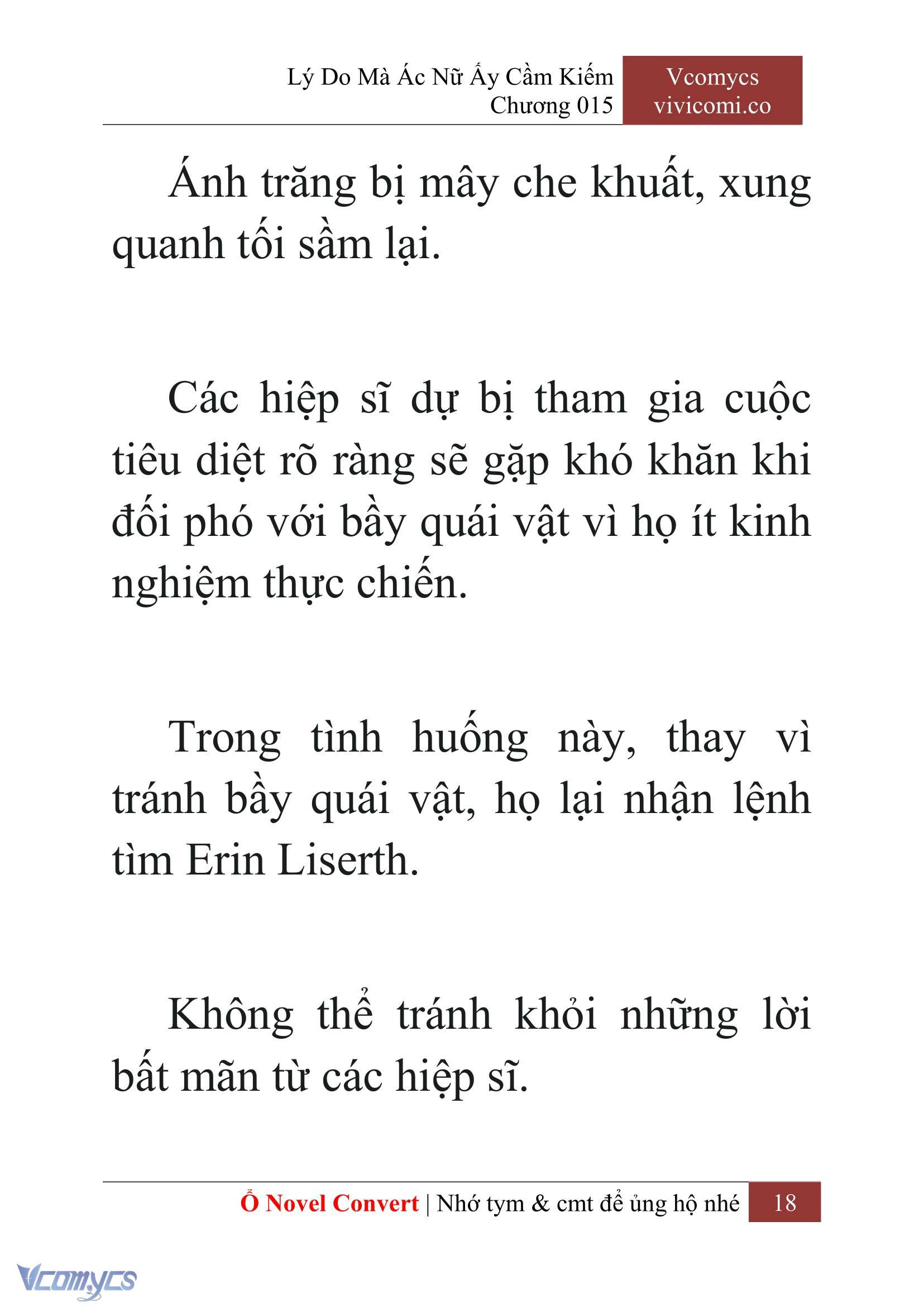 [Novel] Lý Do Mà Ác Nữ Ấy Cầm Kiếm Chap 15 - Trang 2
