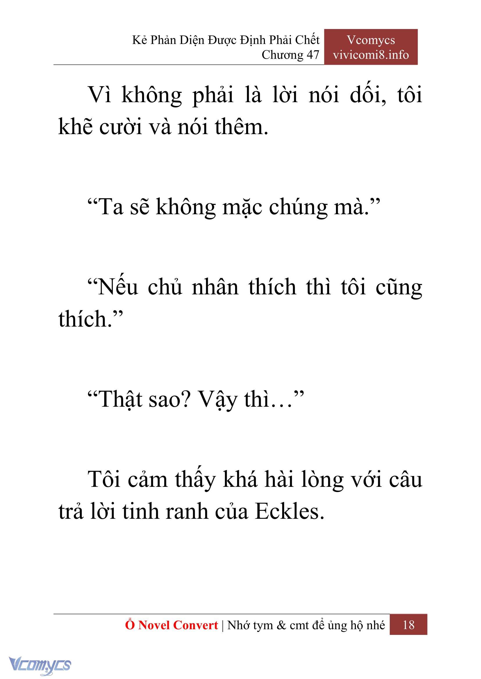 [Novel] Kẻ Phản Diện Được Định Phải Chết Chap 47 - Trang 2