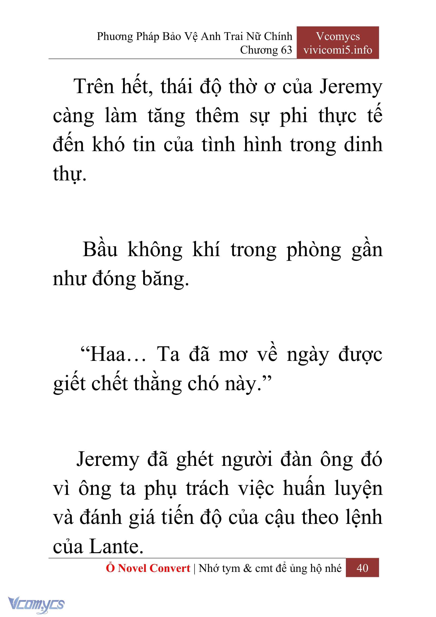 [Novel] Phương Pháp Bảo Vệ Anh Trai Nữ Chính Chap 63 - Trang 2