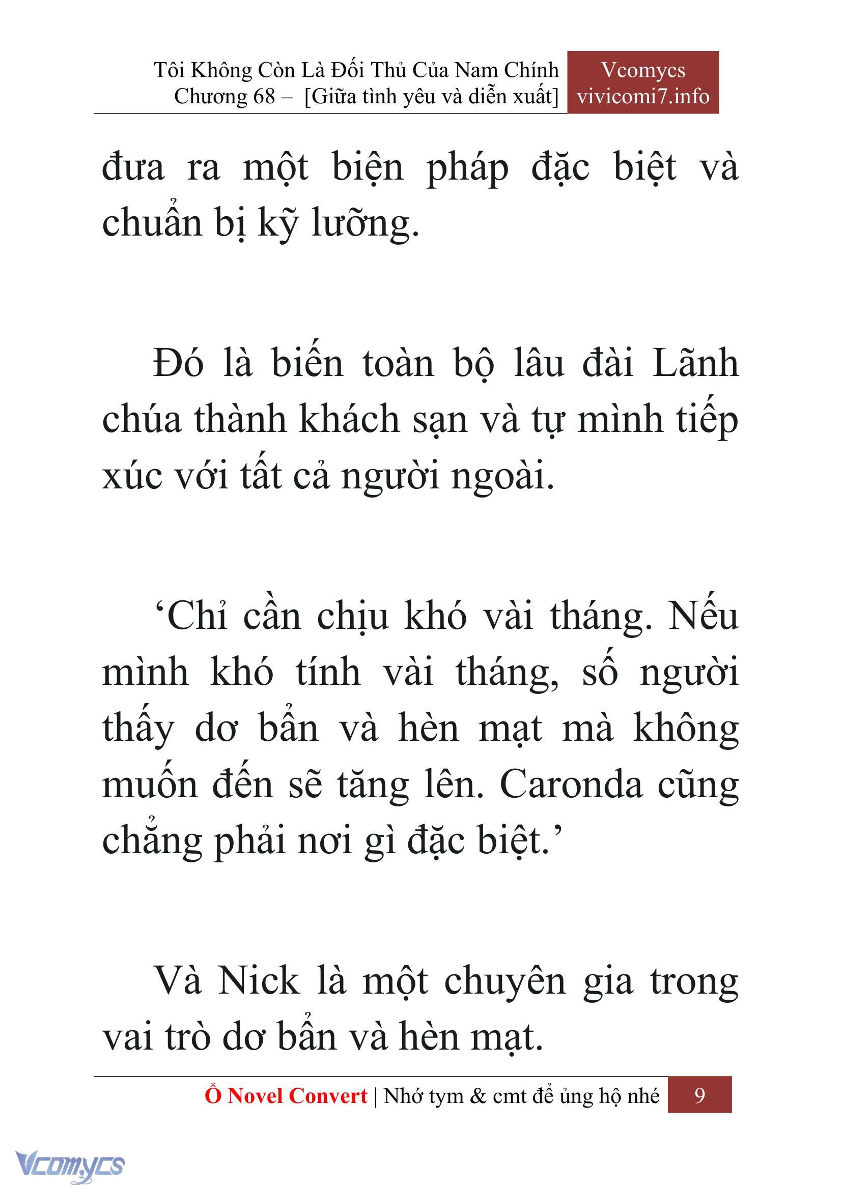 [Novel] Tôi Không Còn Là Đối Thủ Của Nam Chính Chap 68 - Trang 2