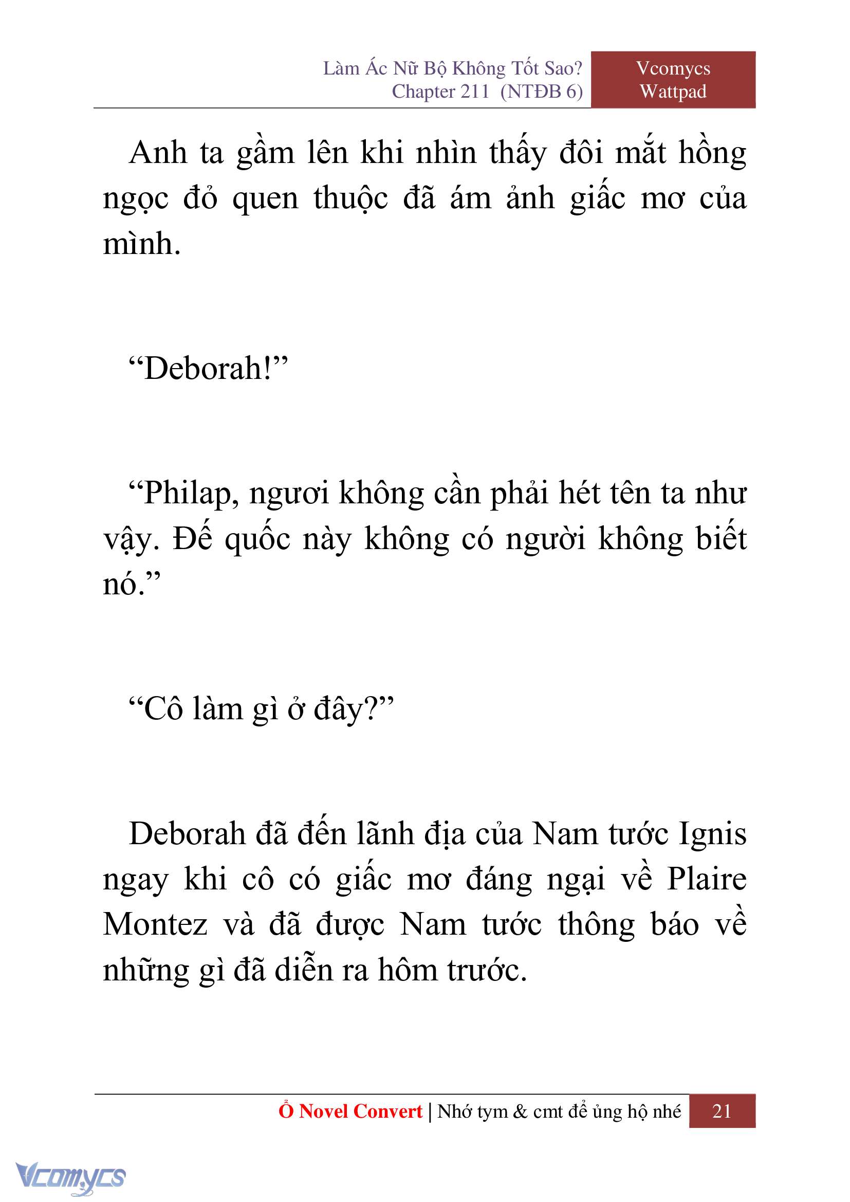 [Novel] Làm Ác Nữ Bộ Không Tốt Sao? Chap 211 - Trang 2