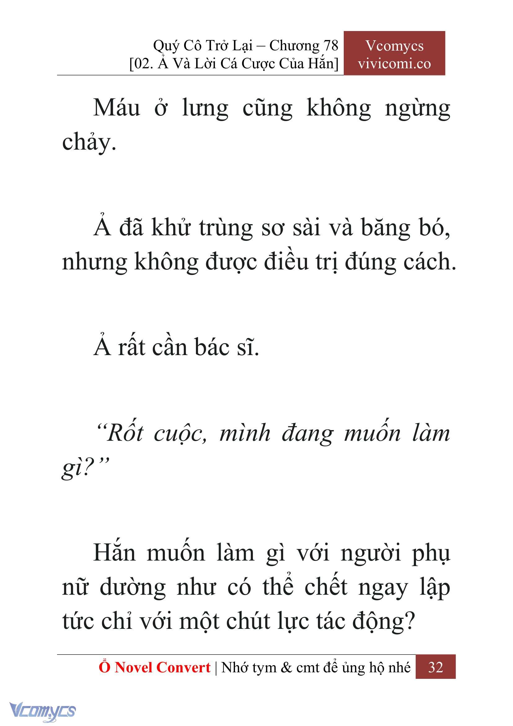 [Novel] Quý Cô Trở Lại Chap 78 - Trang 2