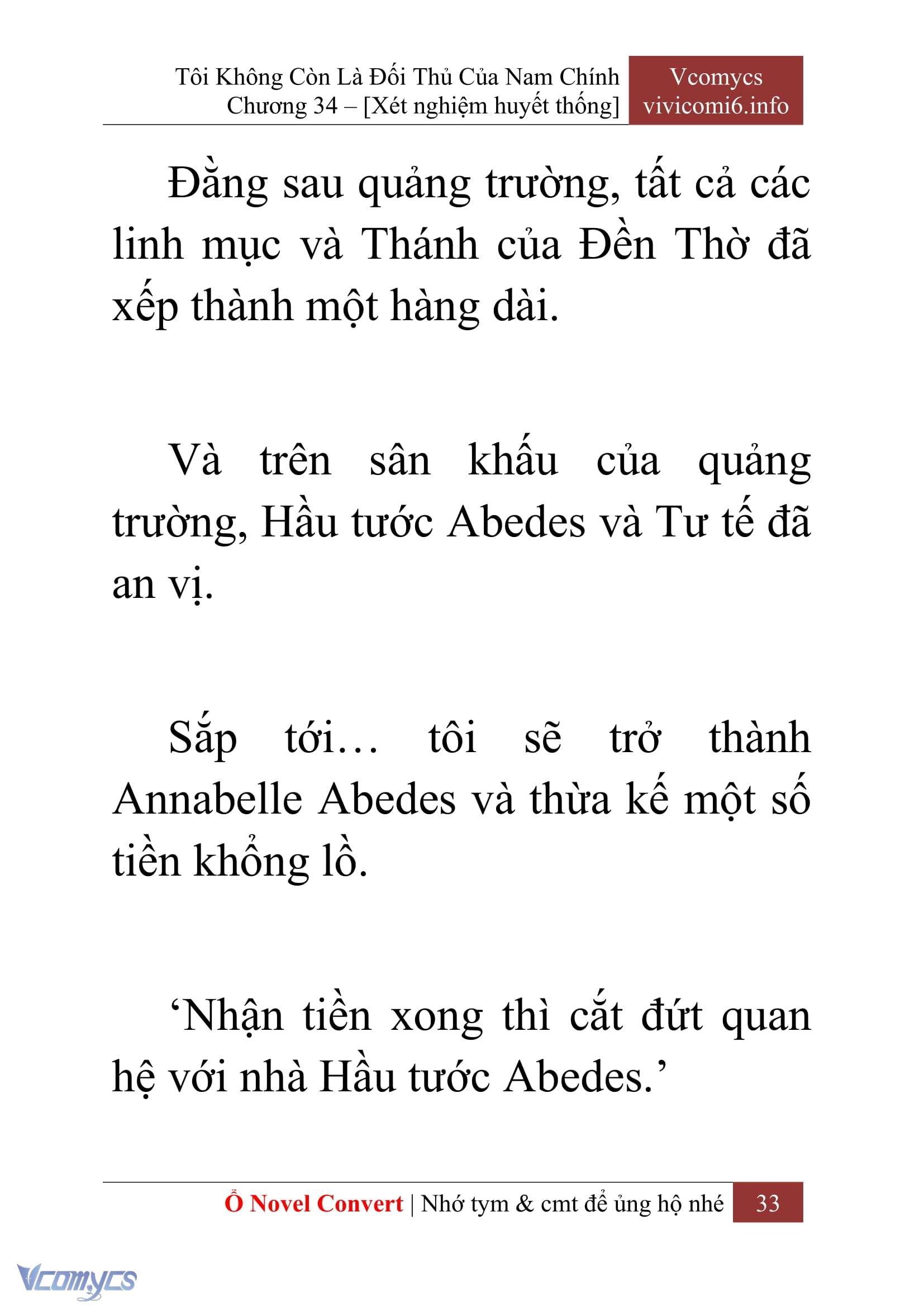 [Novel] Tôi Không Còn Là Đối Thủ Của Nam Chính Chap 34 - Trang 2