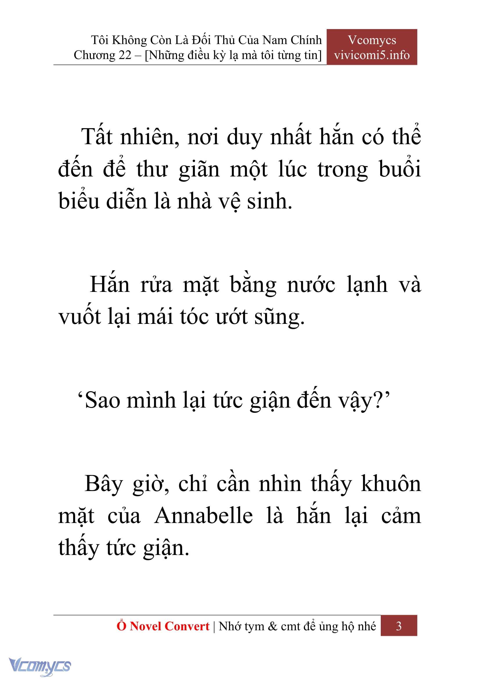 [Novel] Tôi Không Còn Là Đối Thủ Của Nam Chính Chap 22 - Trang 2