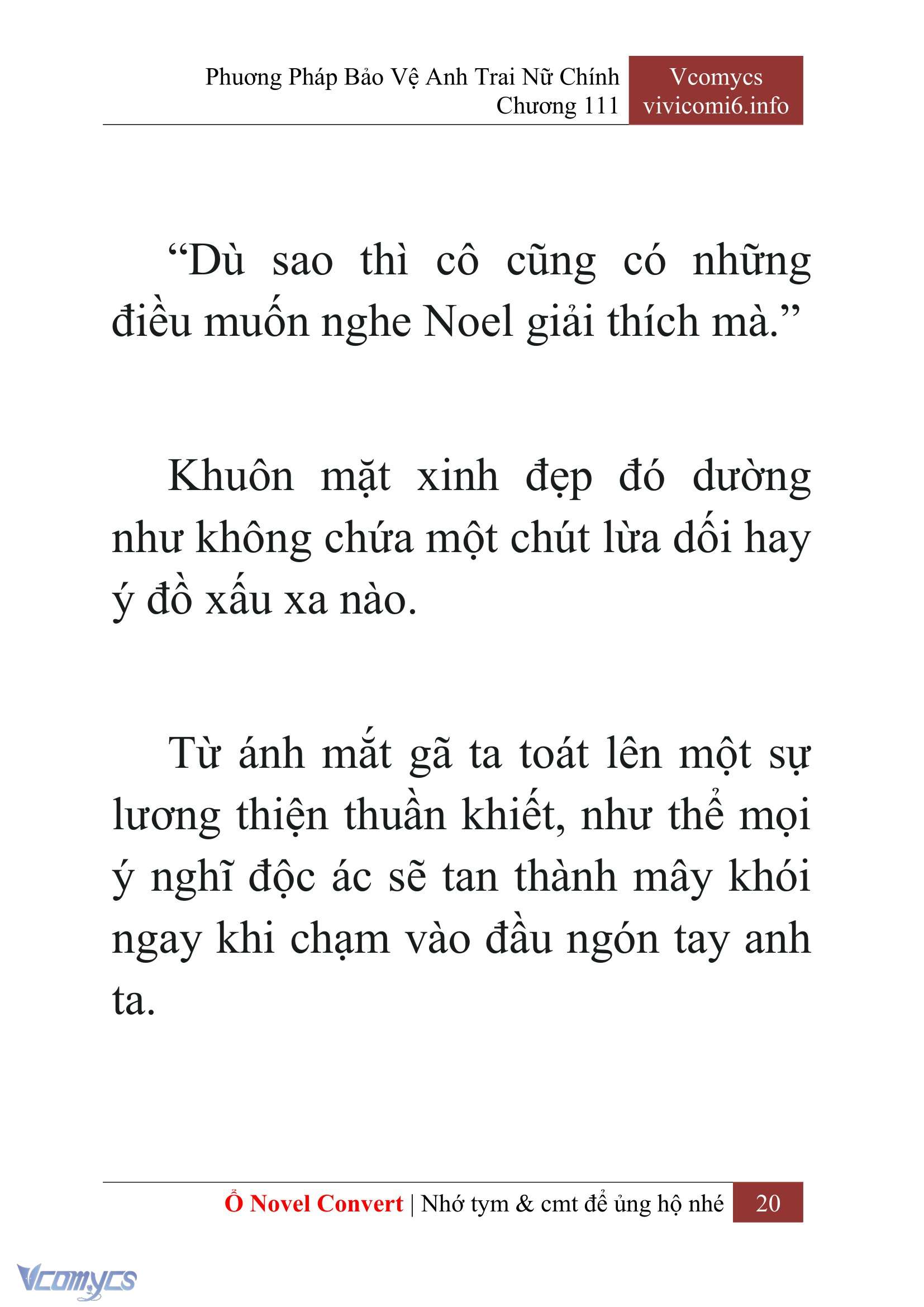 [Novel] Phương Pháp Bảo Vệ Anh Trai Nữ Chính Chap 111 - Trang 2
