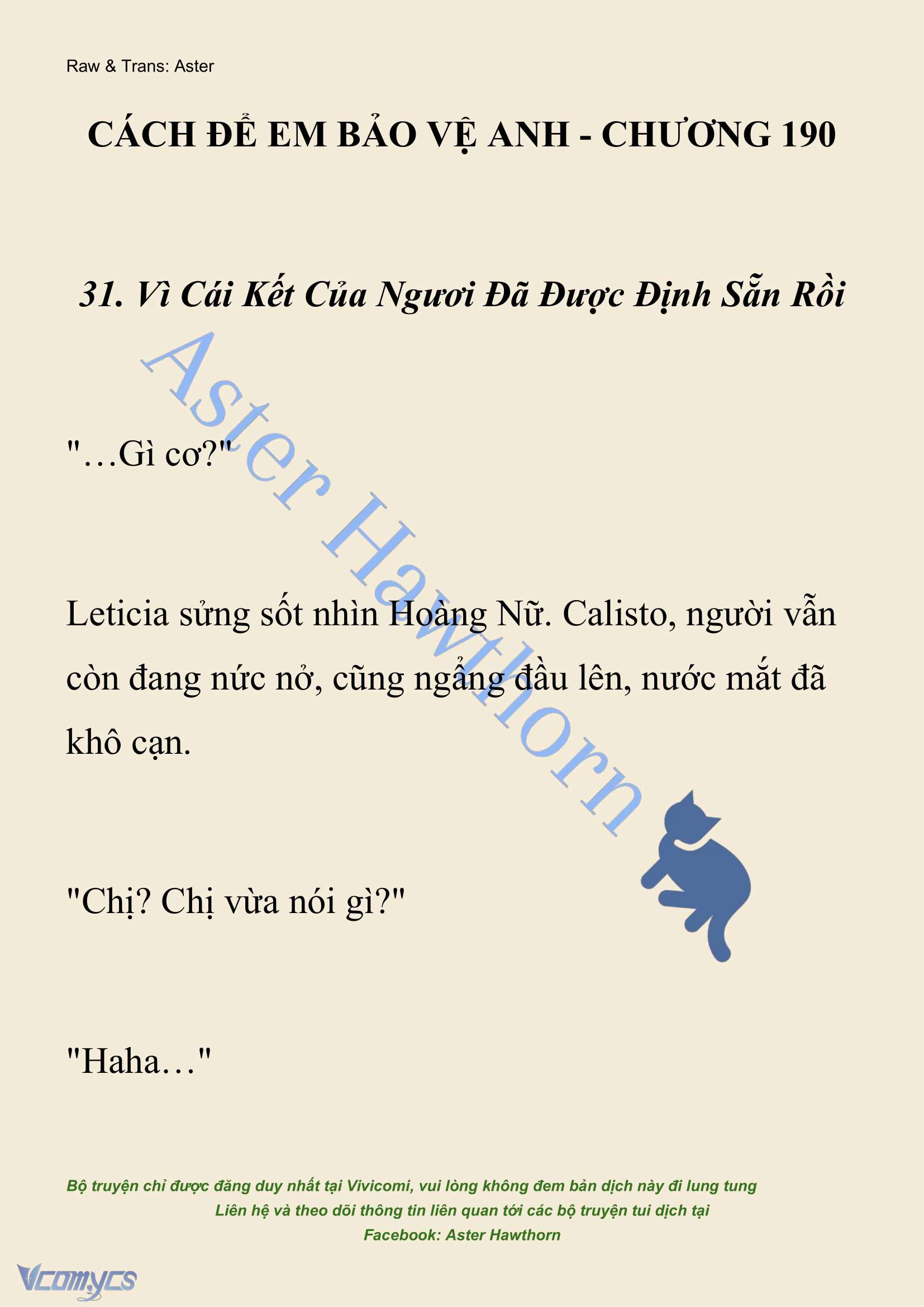 [NOVEL] Cách Để Em Bảo Vệ Anh Chap 190 - Trang 2