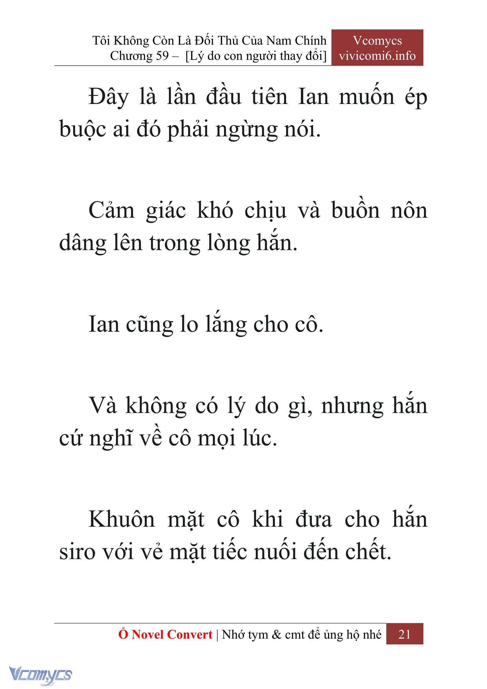 [Novel] Tôi Không Còn Là Đối Thủ Của Nam Chính Chap 59 - Trang 2