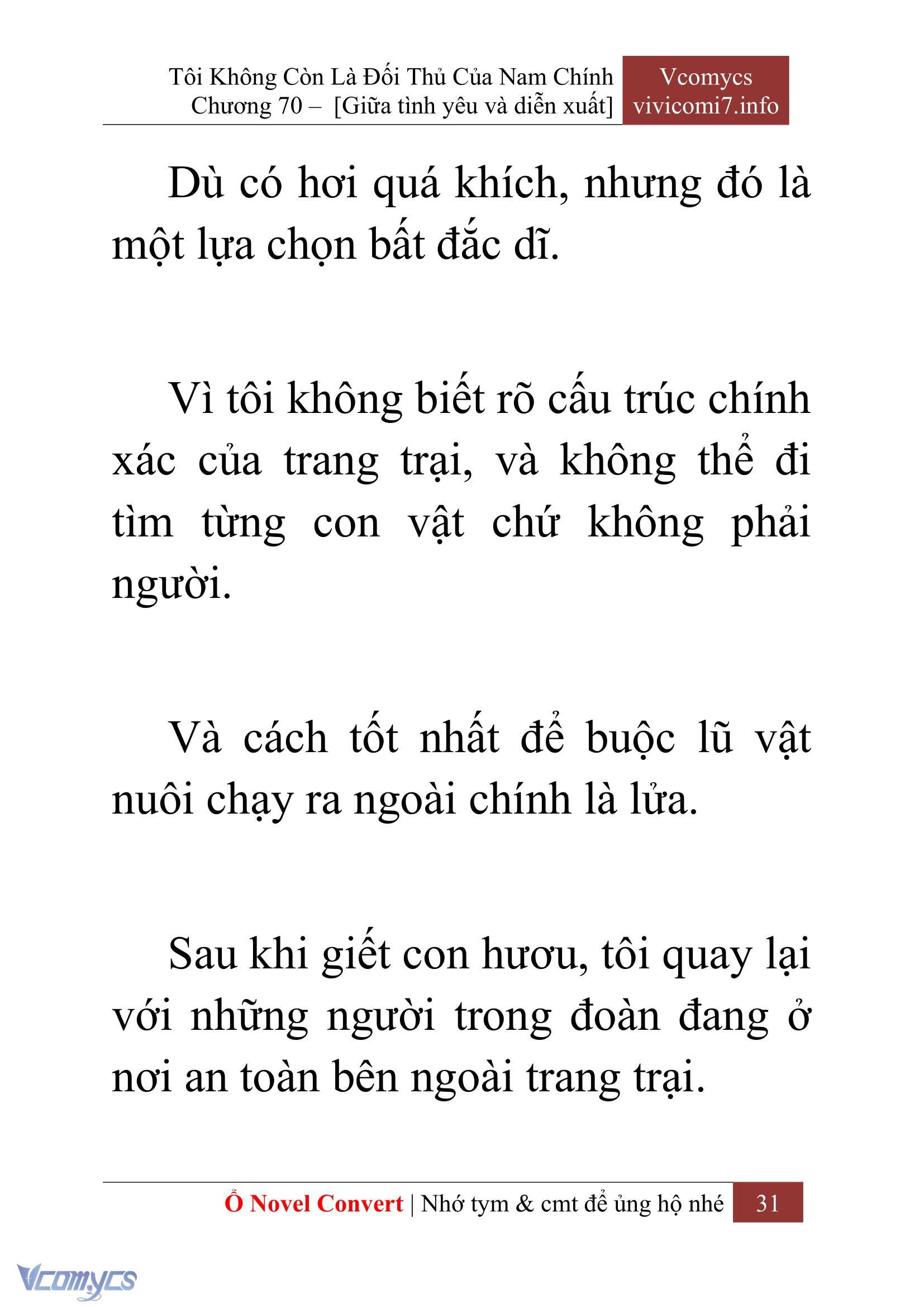[Novel] Tôi Không Còn Là Đối Thủ Của Nam Chính Chap 70 - Trang 2