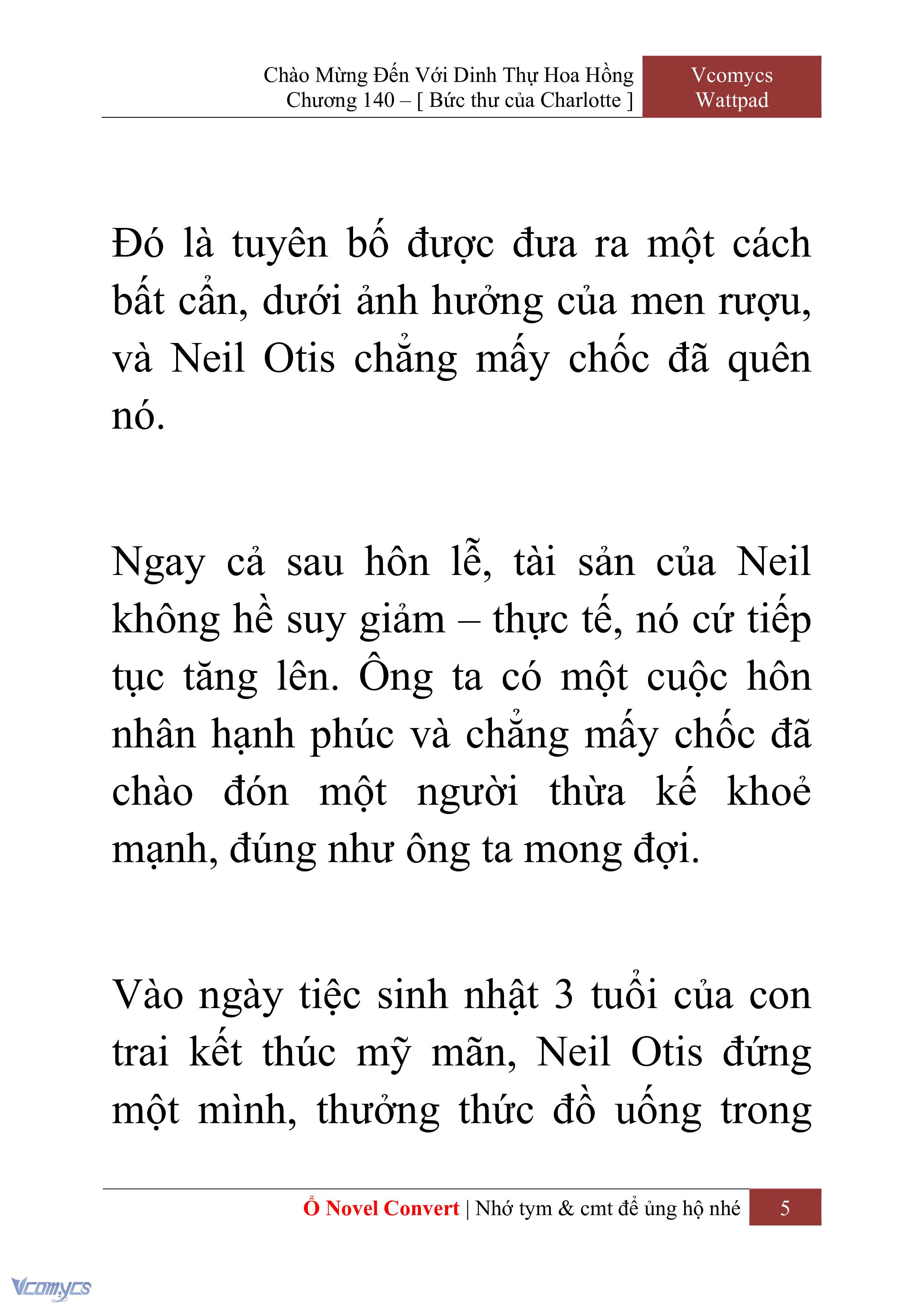 [Novel] Chào Mừng Đến Với Dinh Thự Hoa Hồng Chap 140 - Next Chap 141
