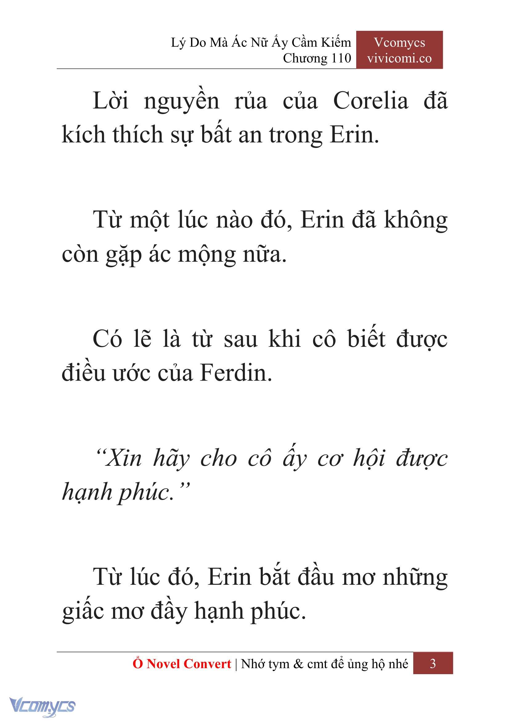 [Novel] Lý Do Mà Ác Nữ Ấy Cầm Kiếm Chap 110 - Next 