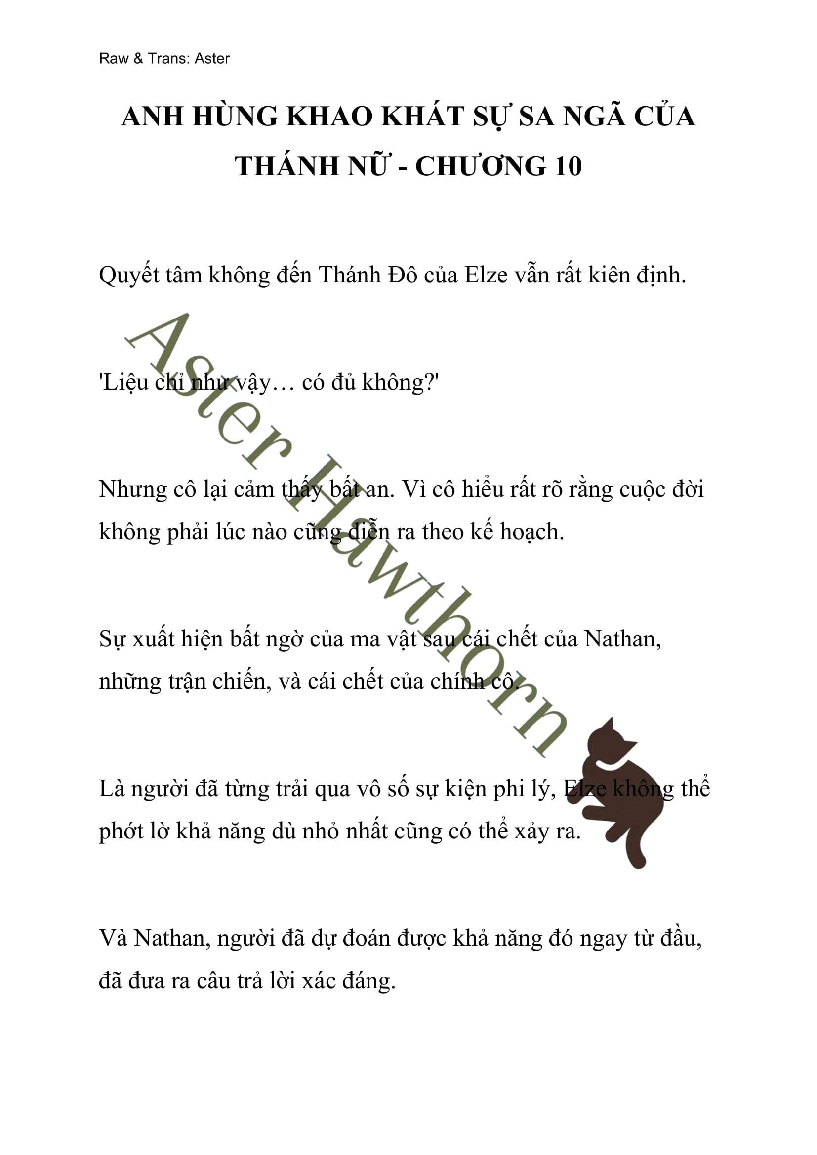 [NOVEL] Anh Hùng Khao Khát Sự Sa Ngã Của Thánh Nữ Chap 10 - Next Chap 11