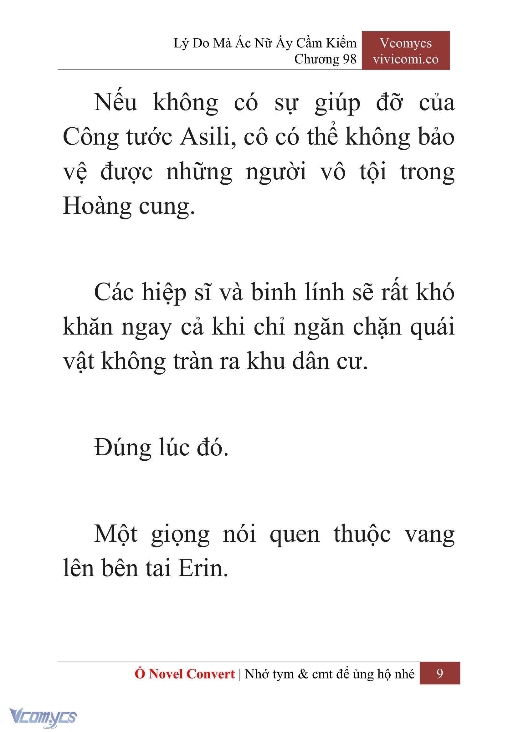 [Novel] Lý Do Mà Ác Nữ Ấy Cầm Kiếm Chap 98 - Trang 2
