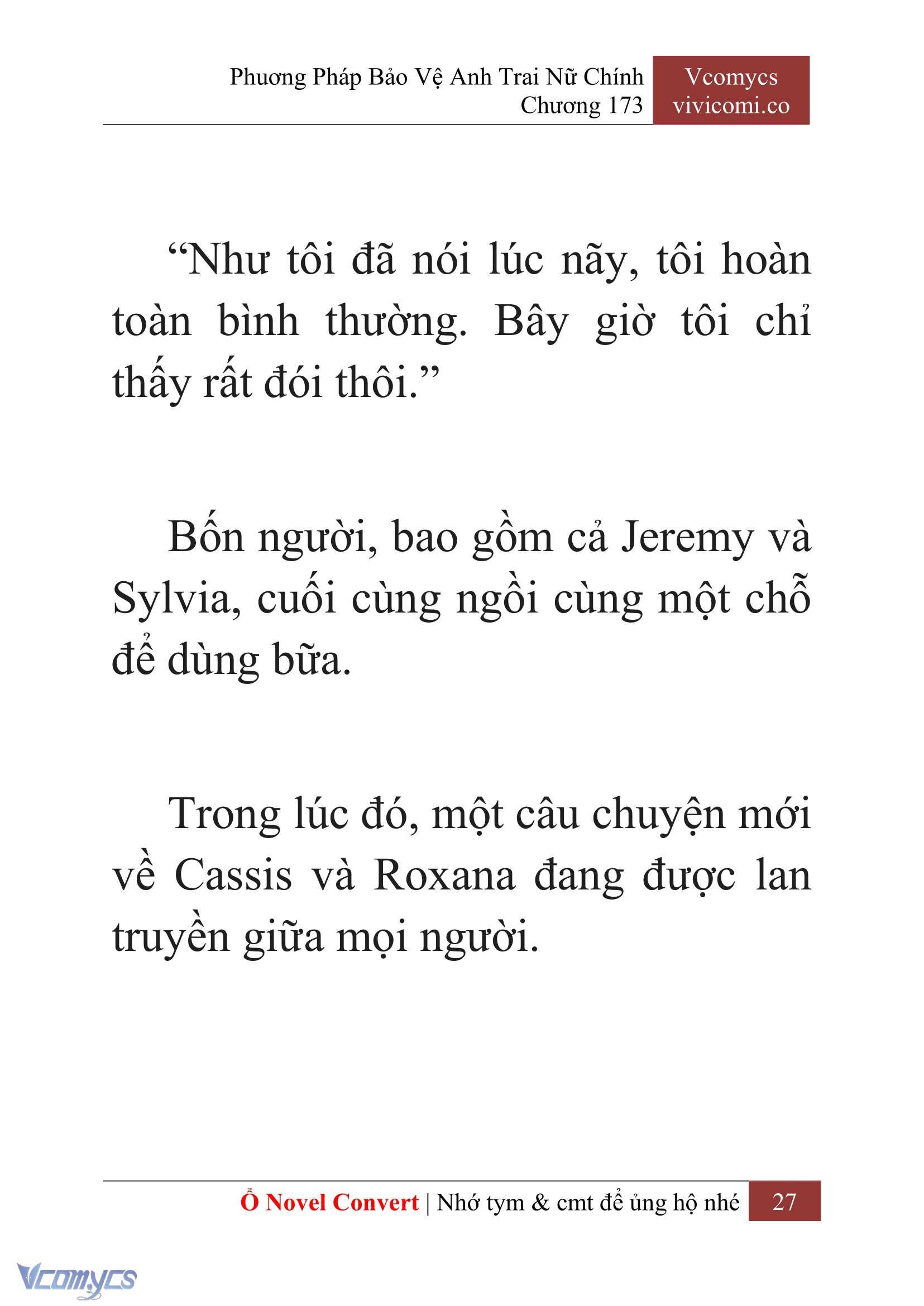 [Novel] Phương Pháp Bảo Vệ Anh Trai Nữ Chính Chap 173 - Trang 2