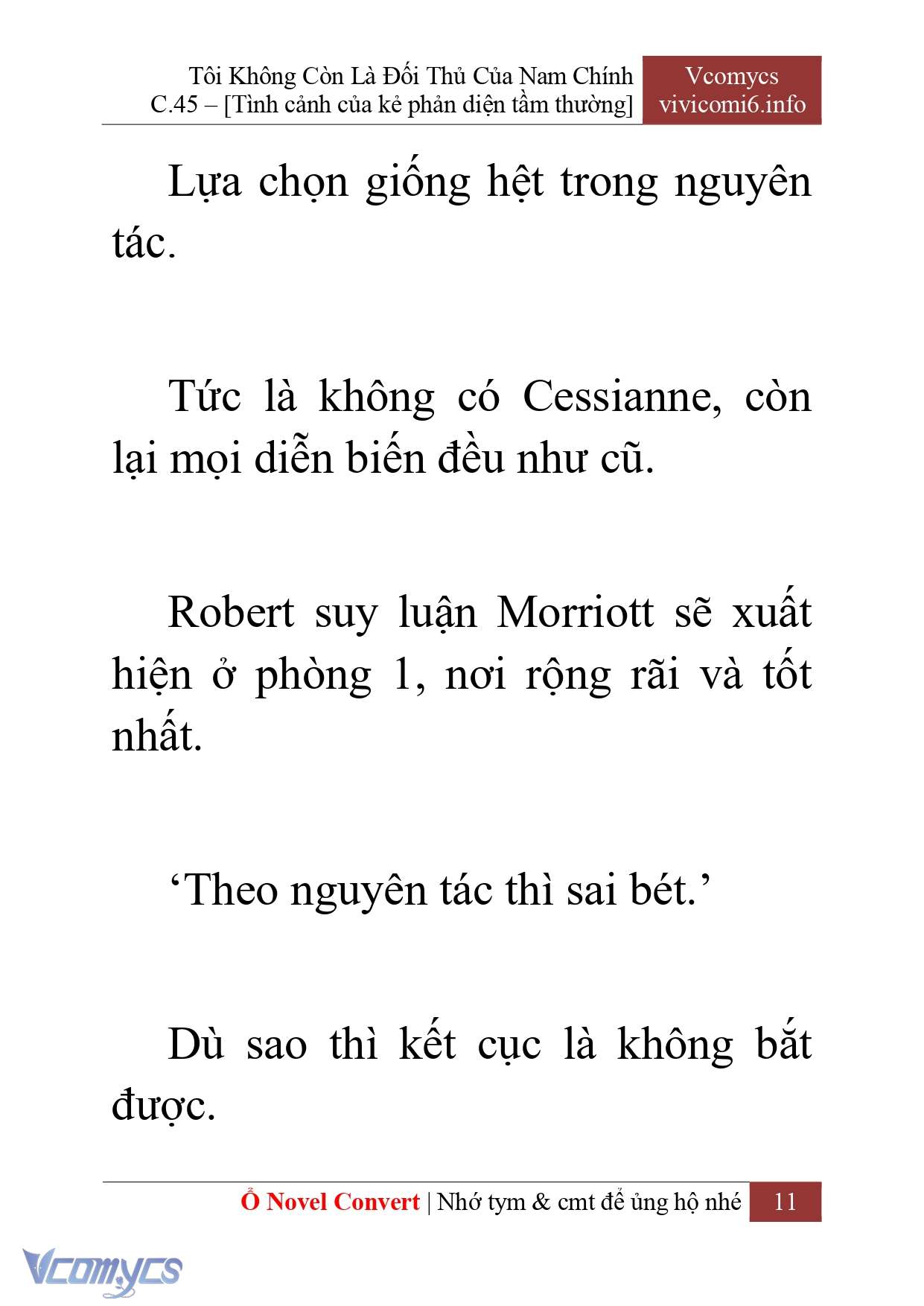 [Novel] Tôi Không Còn Là Đối Thủ Của Nam Chính Chap 45 - Next Chap 46