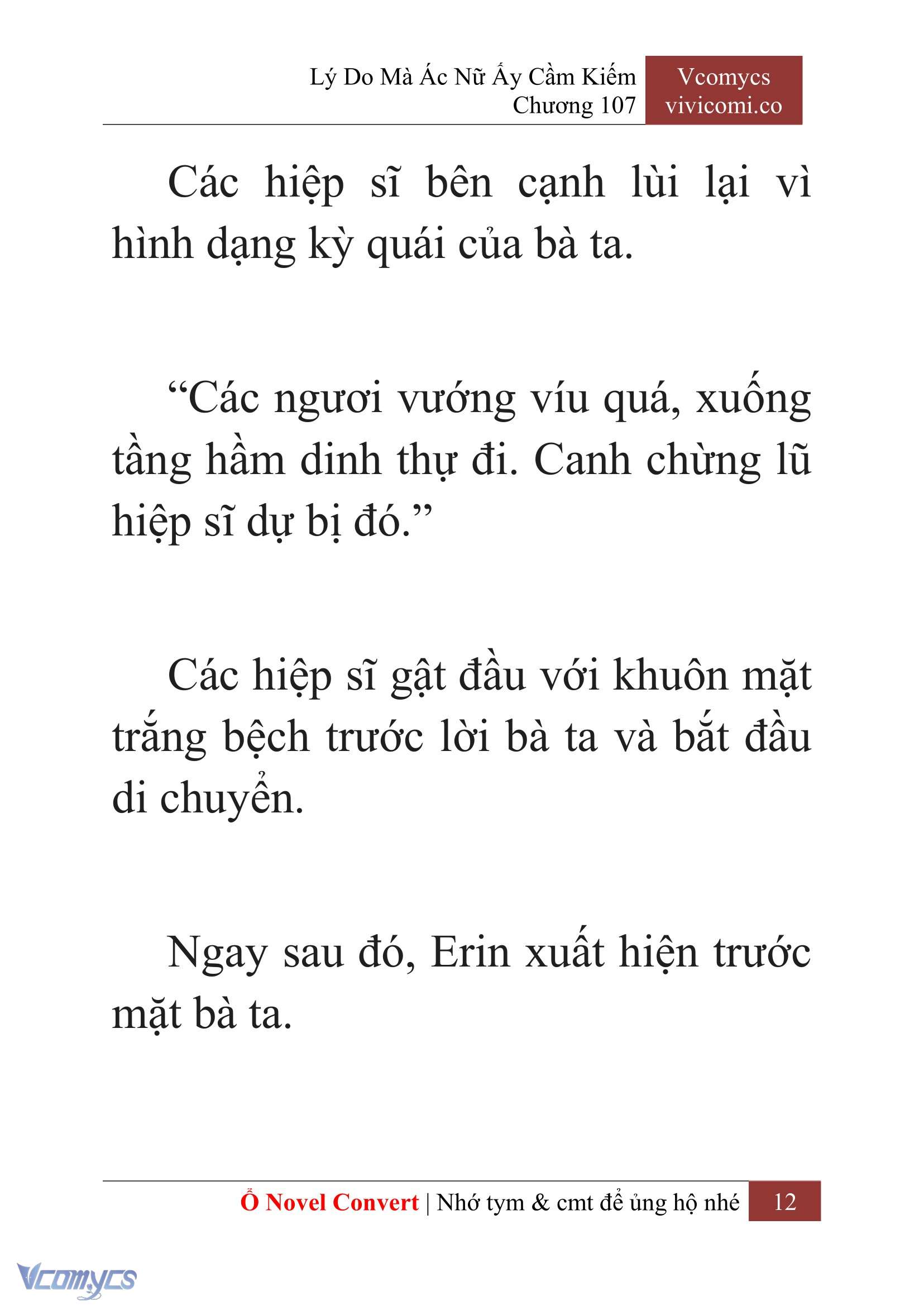 [Novel] Lý Do Mà Ác Nữ Ấy Cầm Kiếm Chap 107 - Next Chap 108