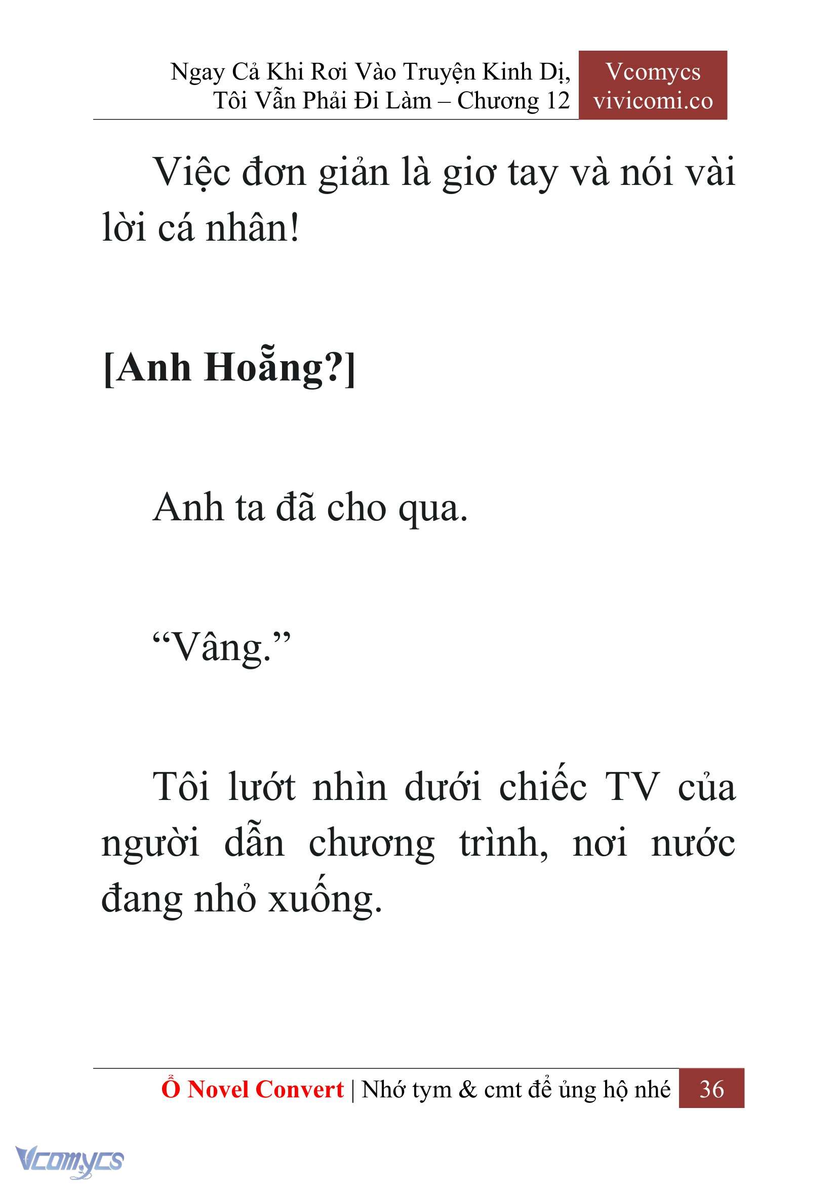 [Novel] Ngay Cả Khi Rơi Vào Truyện Kinh Dị, Tôi Vẫn Phải Đi Làm Chap 12 - Trang 2