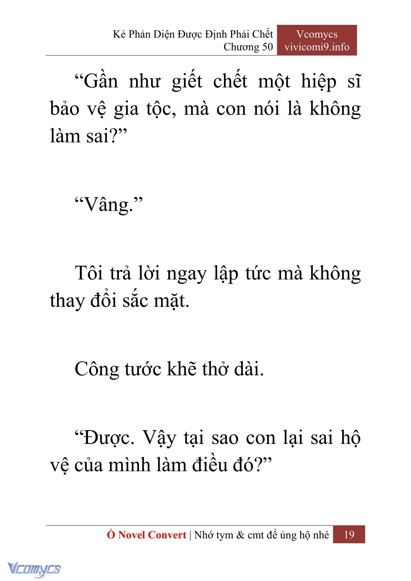 [Novel] Kẻ Phản Diện Được Định Phải Chết Chap 50 - Trang 2