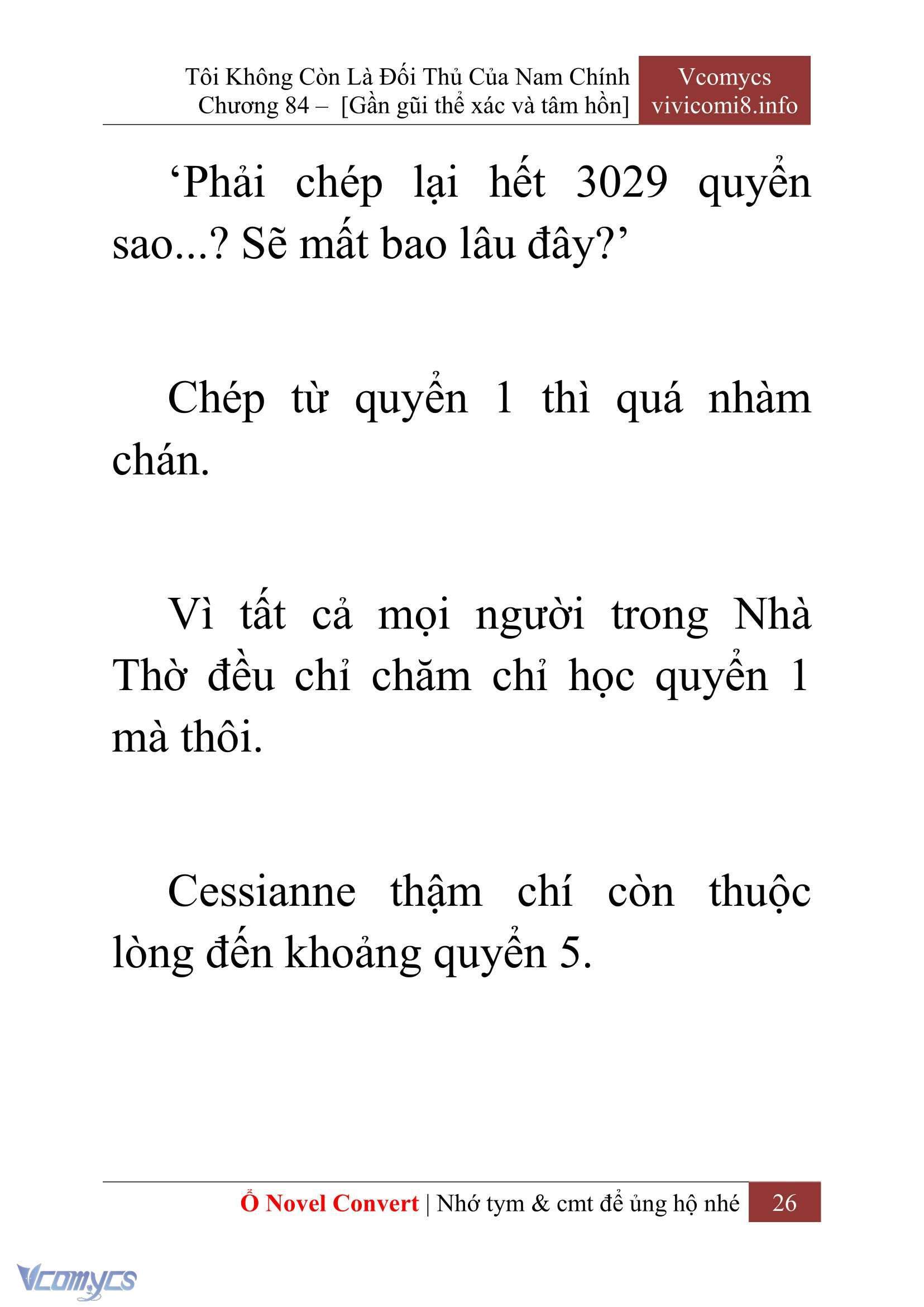 [Novel] Tôi Không Còn Là Đối Thủ Của Nam Chính Chap 84 - Trang 2