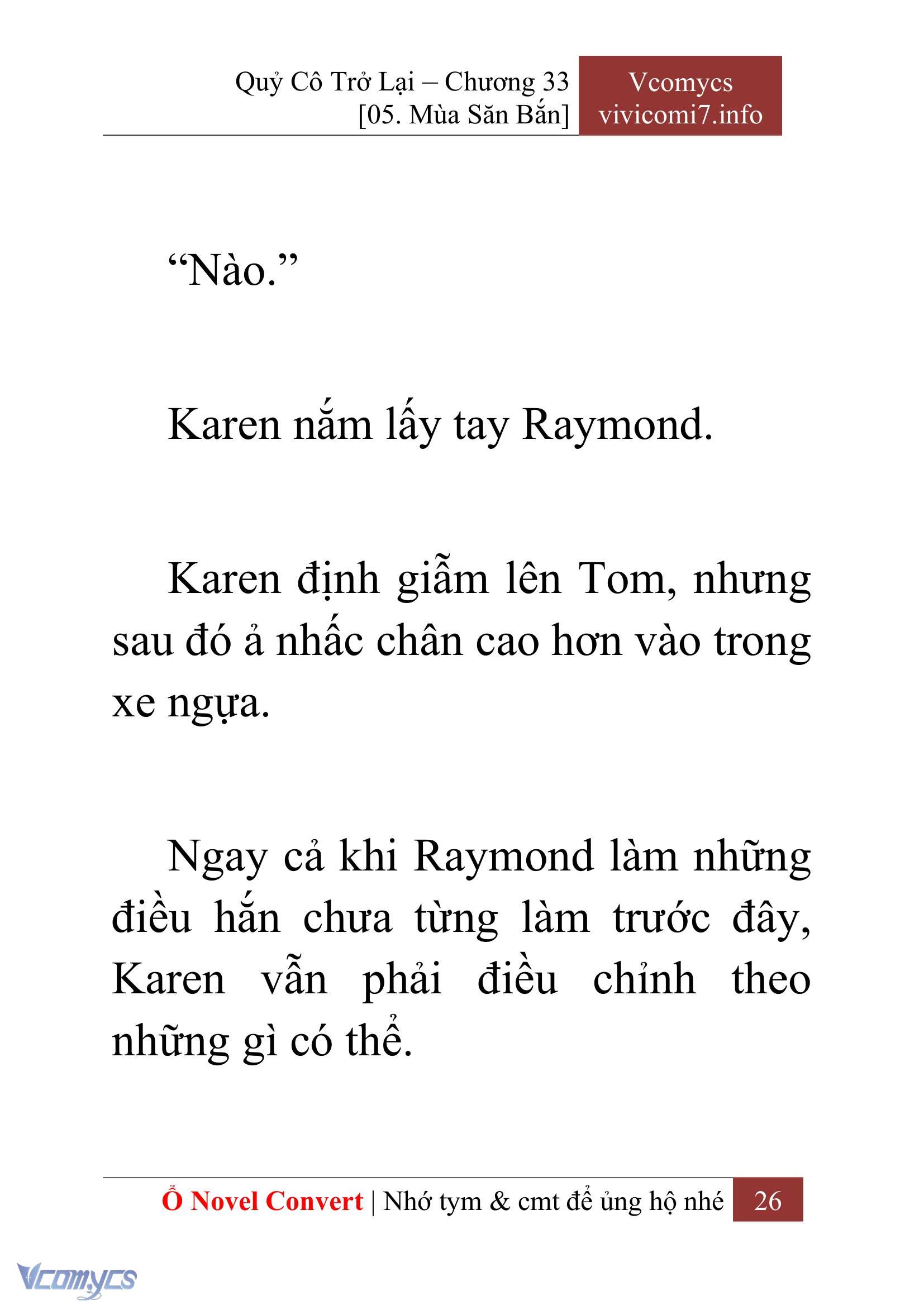 [Novel] Quý Cô Trở Lại Chap 33 - Trang 2