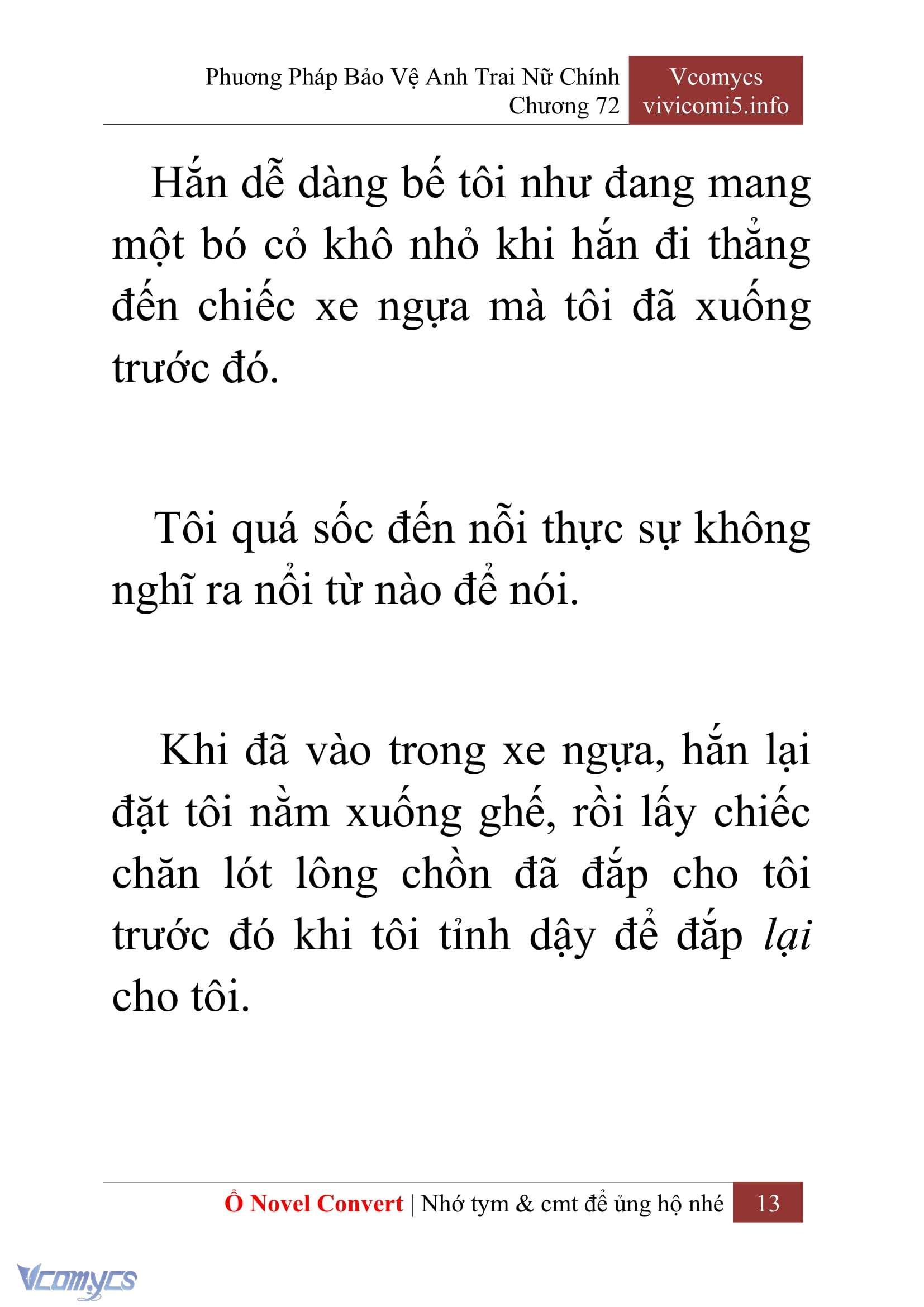 [Novel] Phương Pháp Bảo Vệ Anh Trai Nữ Chính Chap 72 - Trang 2
