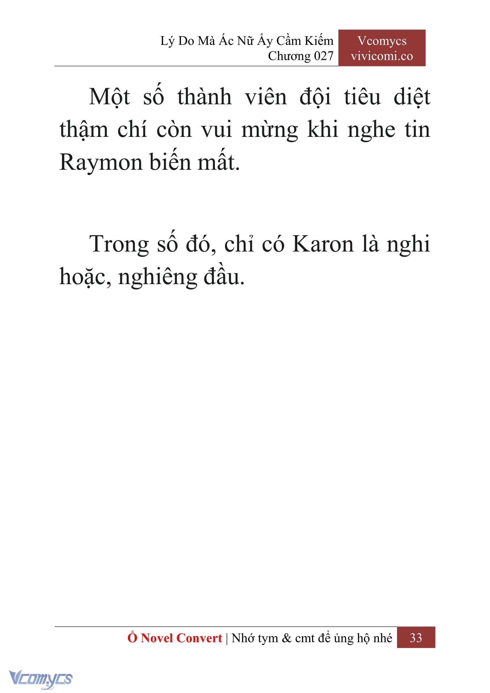 [Novel] Lý Do Mà Ác Nữ Ấy Cầm Kiếm Chap 27 - Trang 2