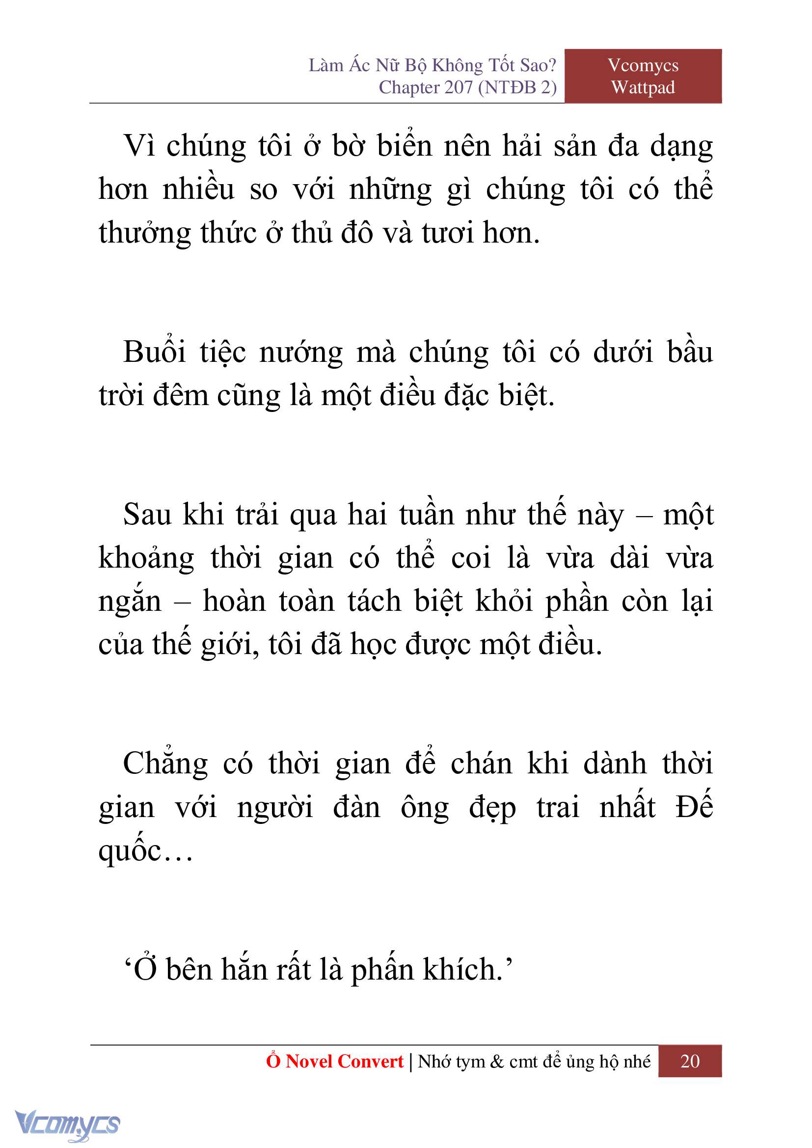 [Novel] Làm Ác Nữ Bộ Không Tốt Sao? Chap 207 - Trang 2