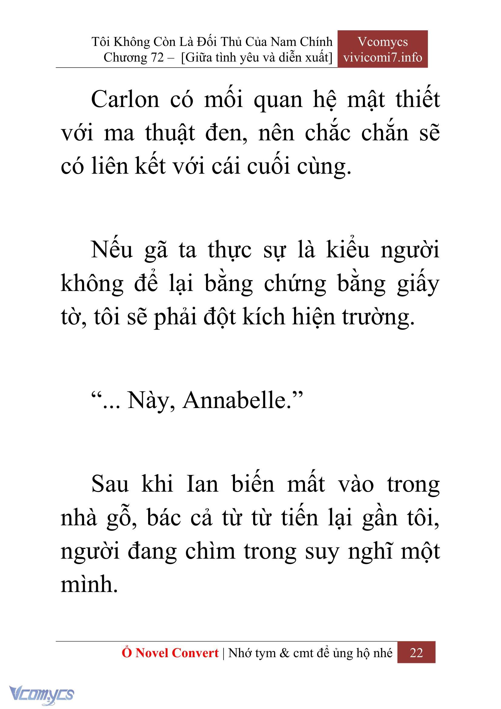 [Novel] Tôi Không Còn Là Đối Thủ Của Nam Chính Chap 72 - Trang 2