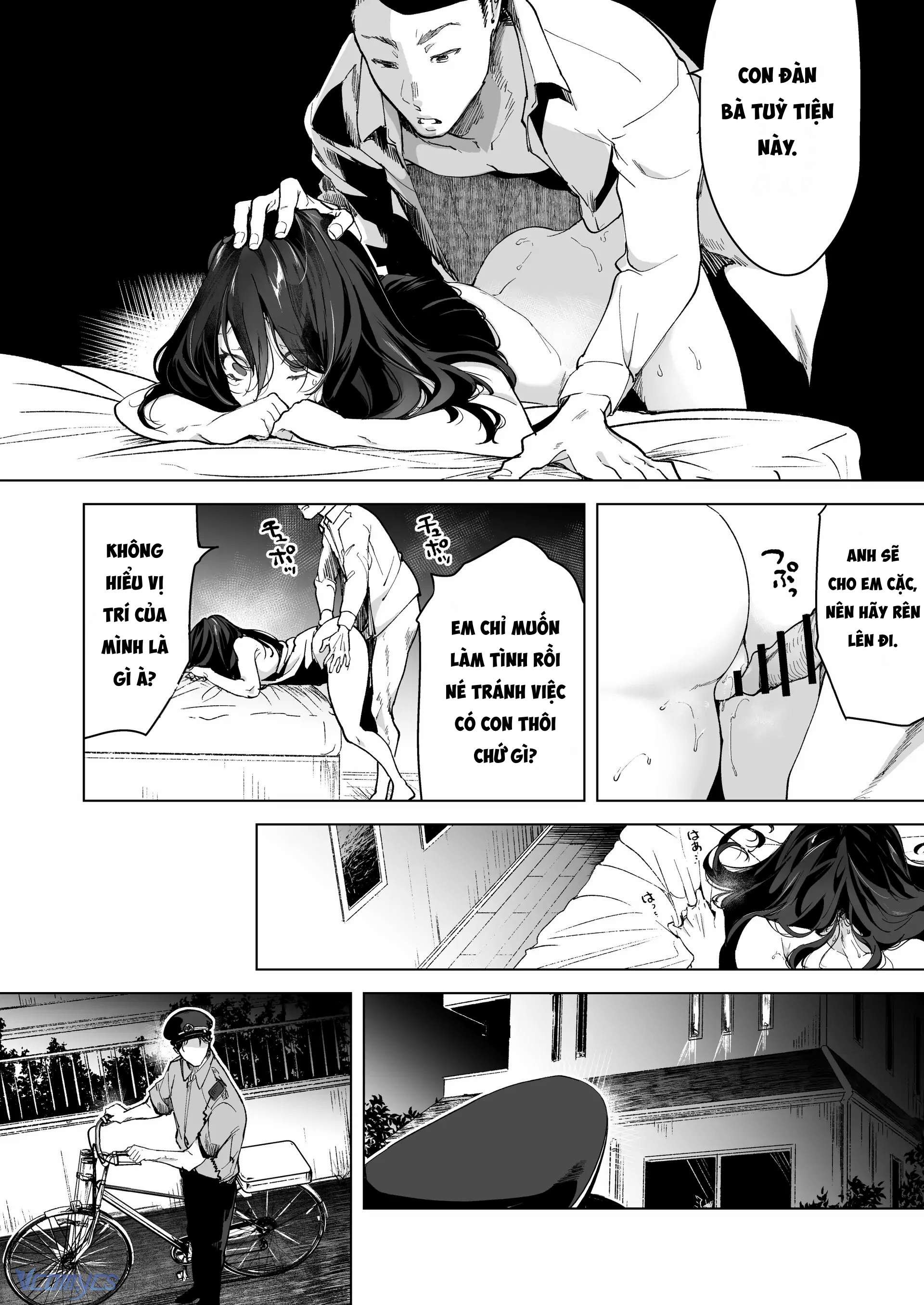 『18+』Anh cảnh sát nhà bên si tình - Cô vợ ngày ngày bị giam giữ và NTR trong lồng sắt Chap 1 - Trang 2