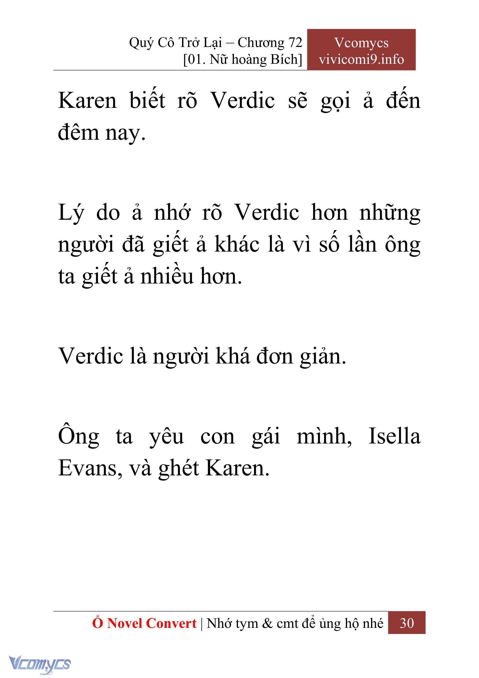 [Novel] Quý Cô Trở Lại Chap 72 - Trang 2