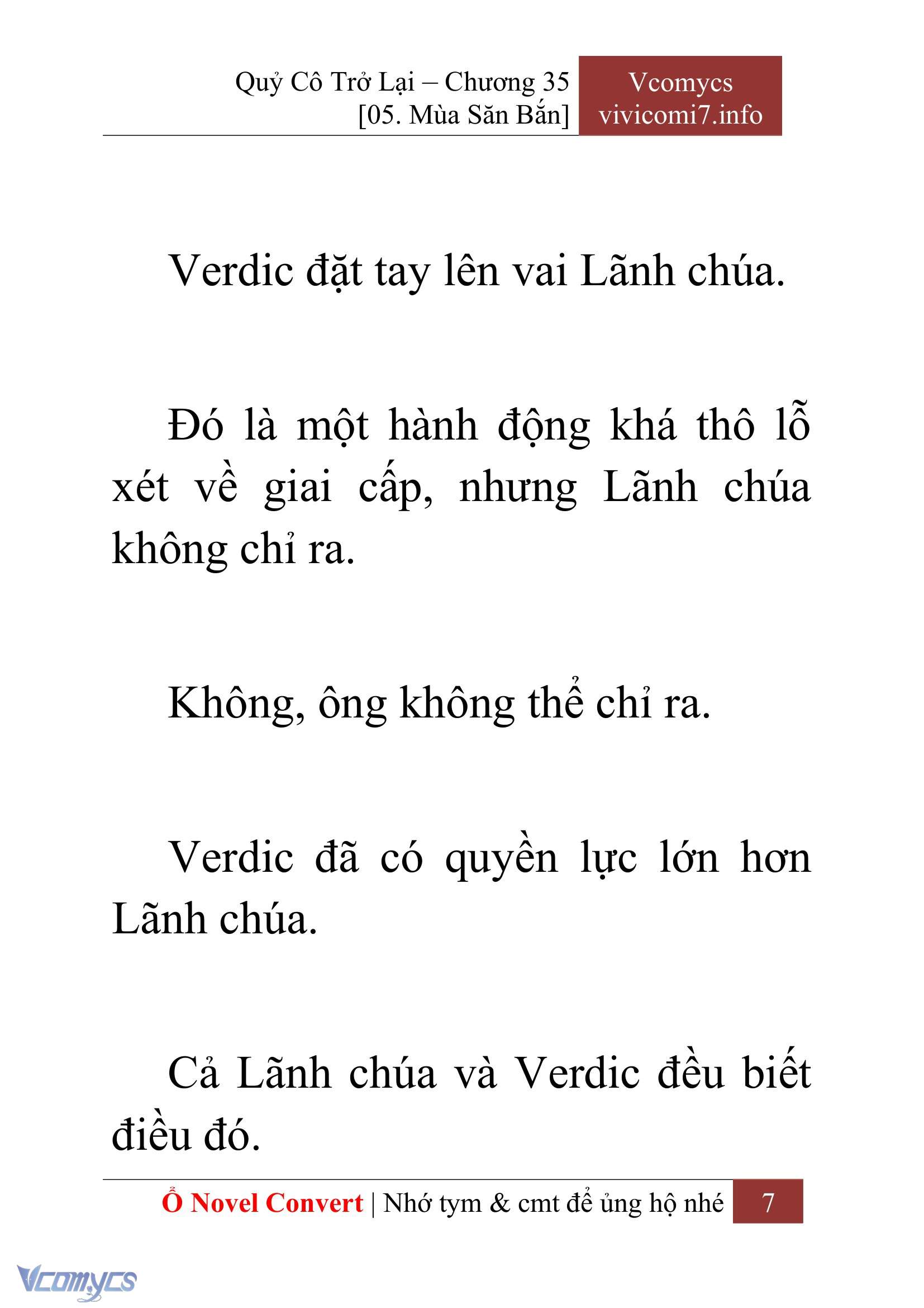 [Novel] Quý Cô Trở Lại Chap 35 - Trang 2