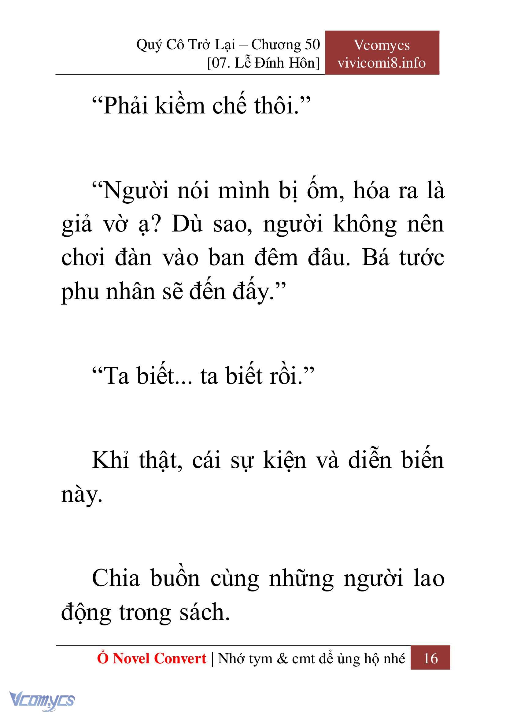 [Novel] Quý Cô Trở Lại Chap 50 - Trang 2
