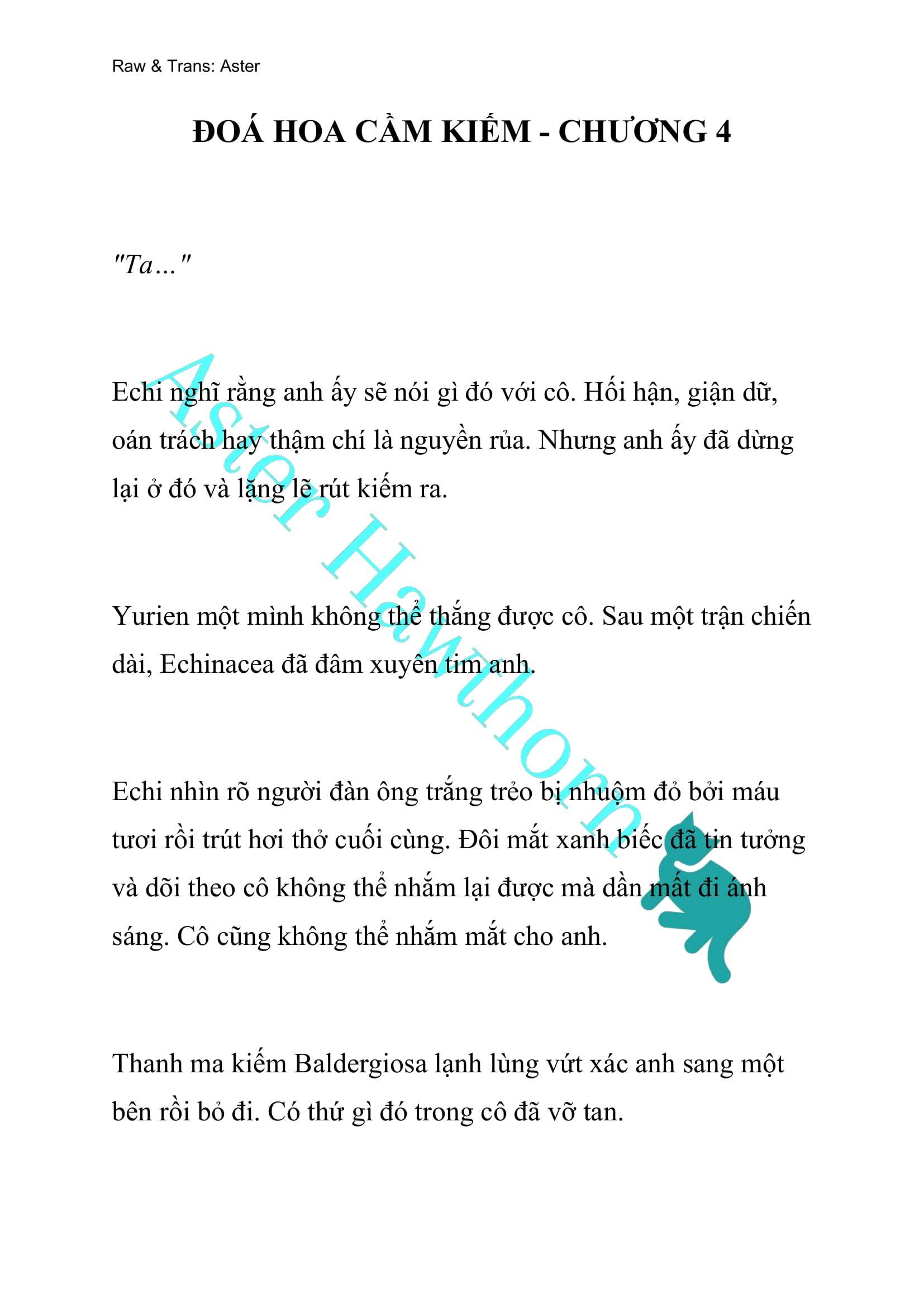 [NOVEL] Đóa Hoa Cầm Kiếm Chap 4 - Trang 2