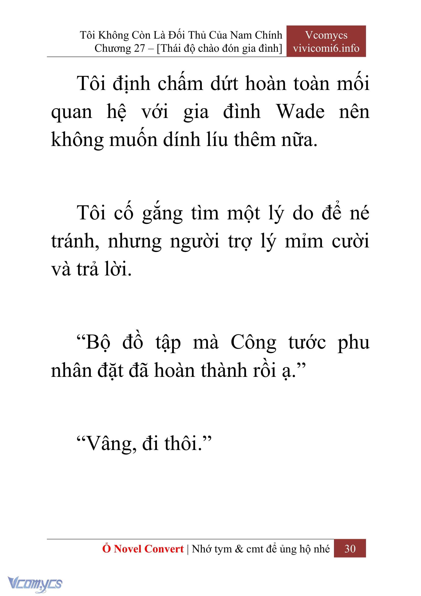 [Novel] Tôi Không Còn Là Đối Thủ Của Nam Chính Chap 27 - Trang 2