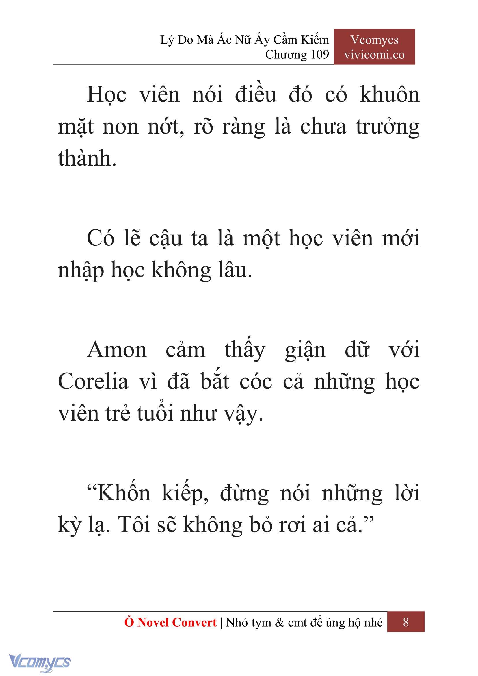 [Novel] Lý Do Mà Ác Nữ Ấy Cầm Kiếm Chap 109 - Trang 2