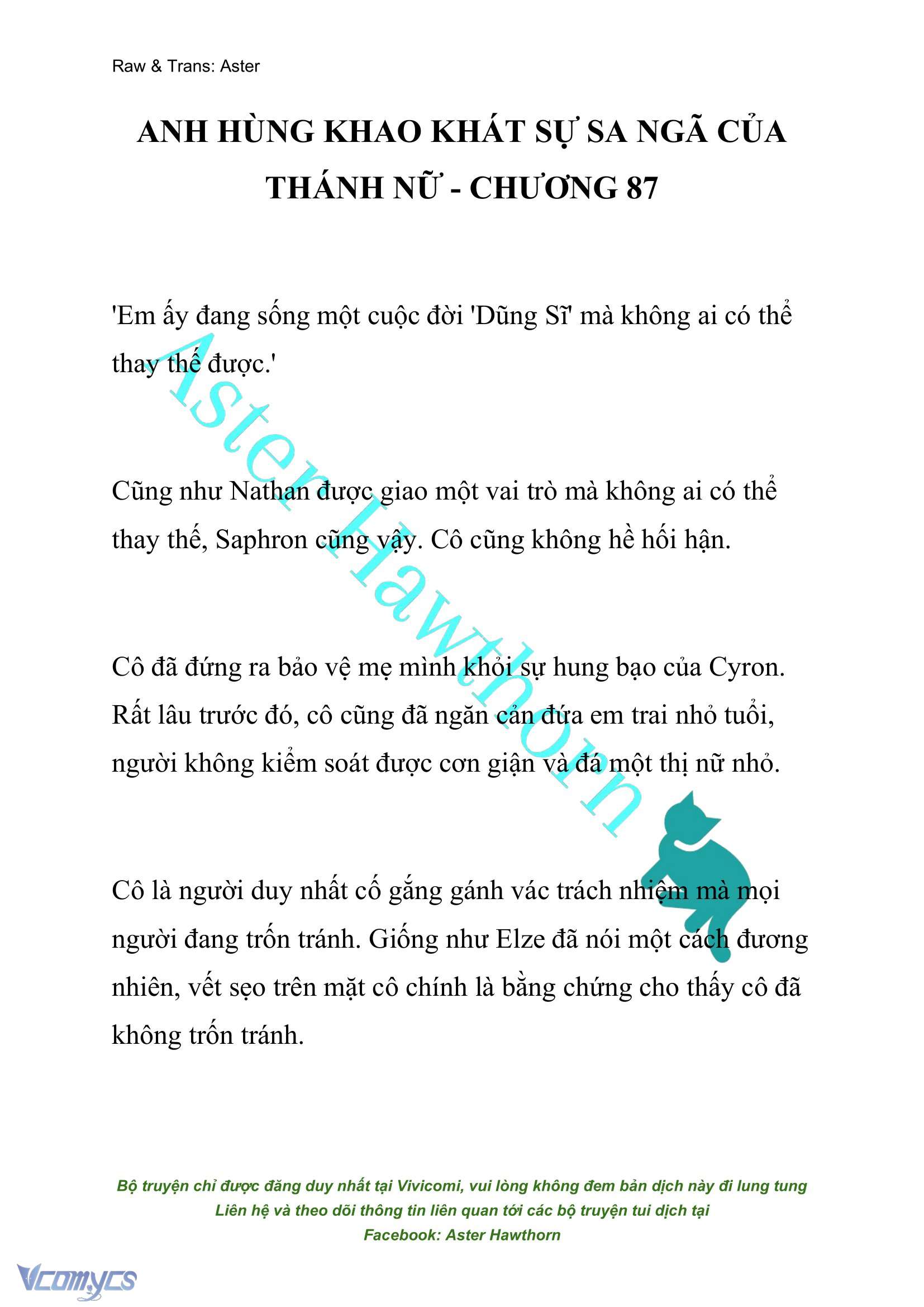 [NOVEL] Anh Hùng Khao Khát Sự Sa Ngã Của Thánh Nữ Chap 87 - Trang 2