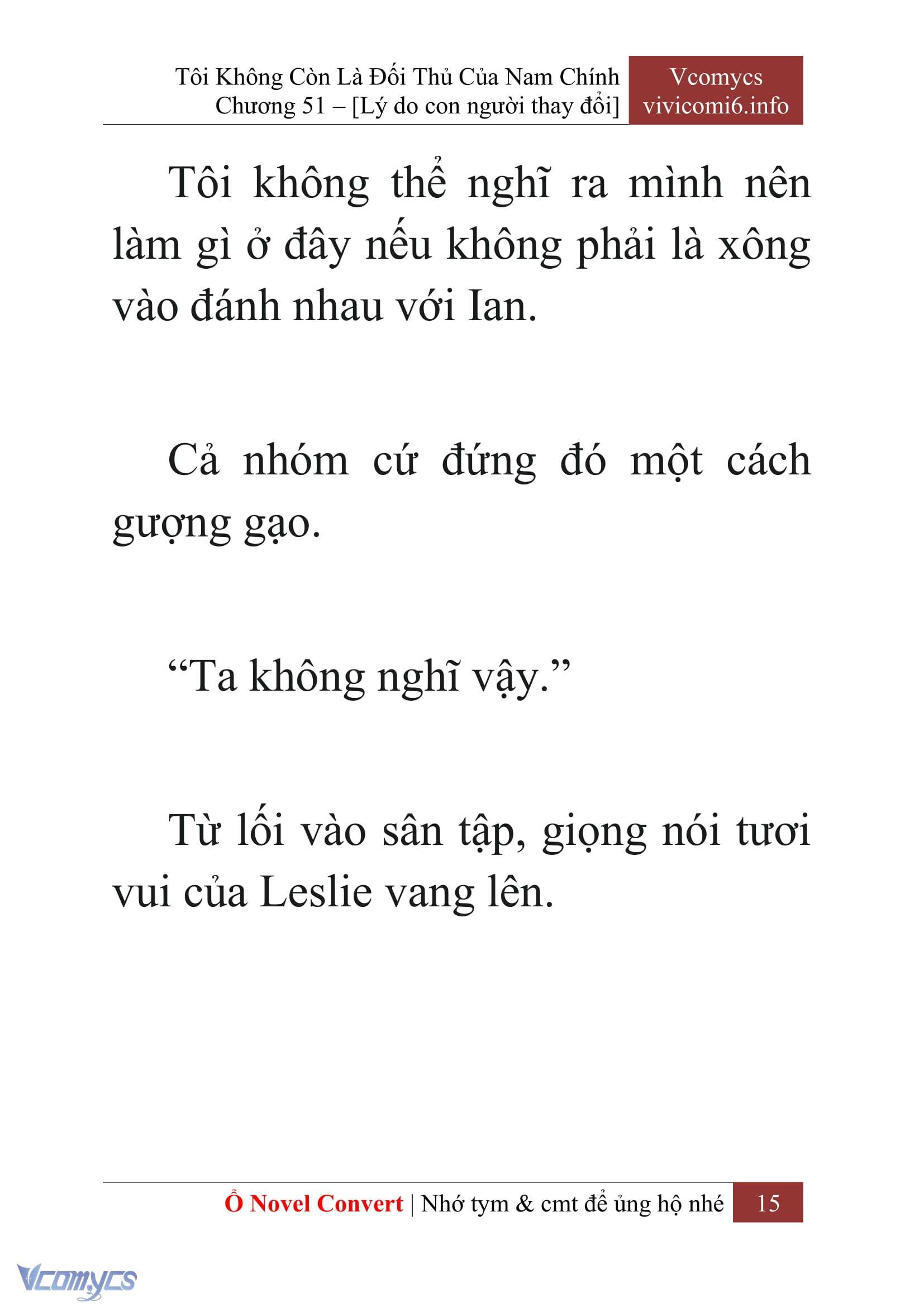 [Novel] Tôi Không Còn Là Đối Thủ Của Nam Chính Chap 51 - Trang 2