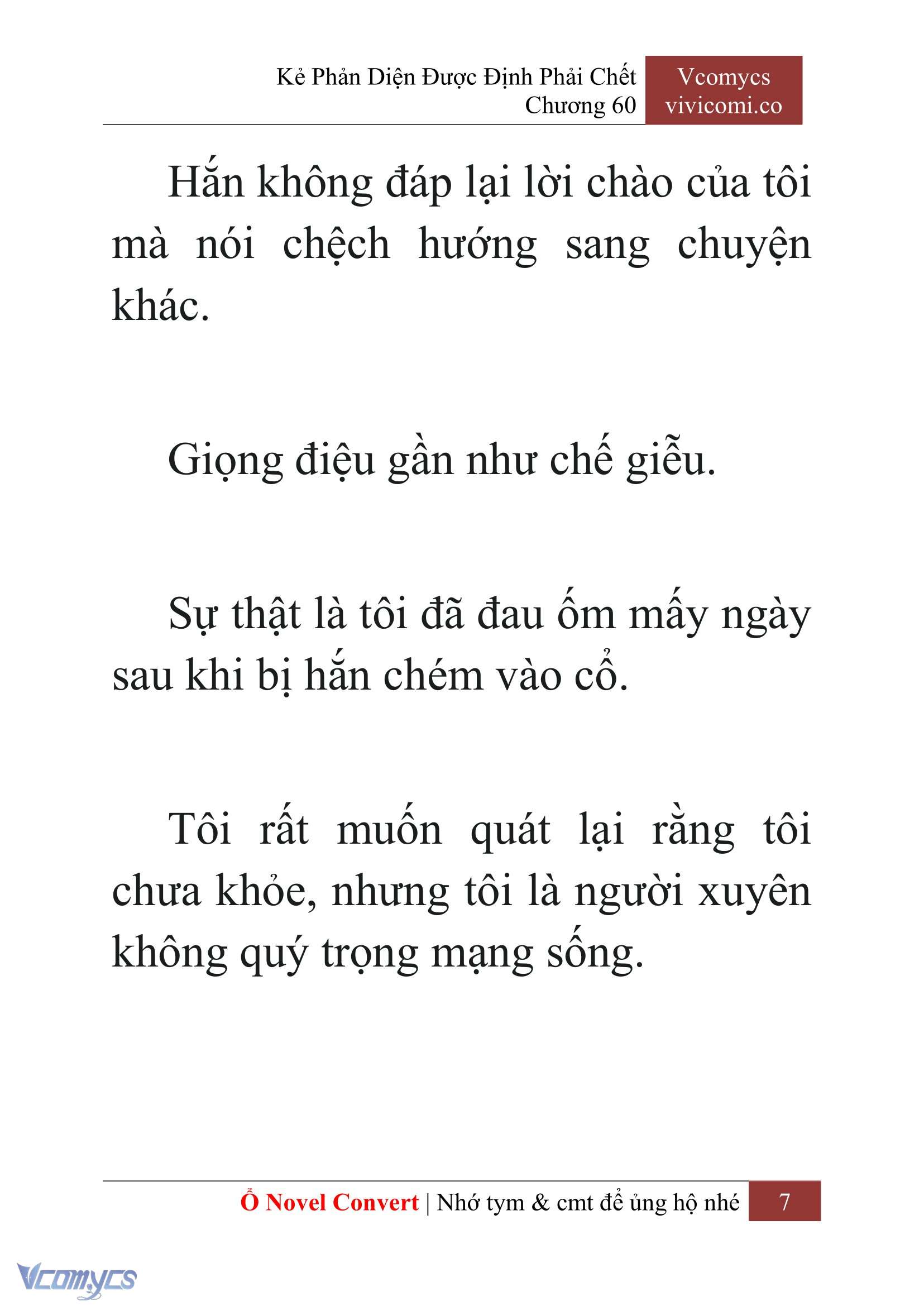[Novel] Kẻ Phản Diện Được Định Phải Chết Chap 60 - Next Chap 61