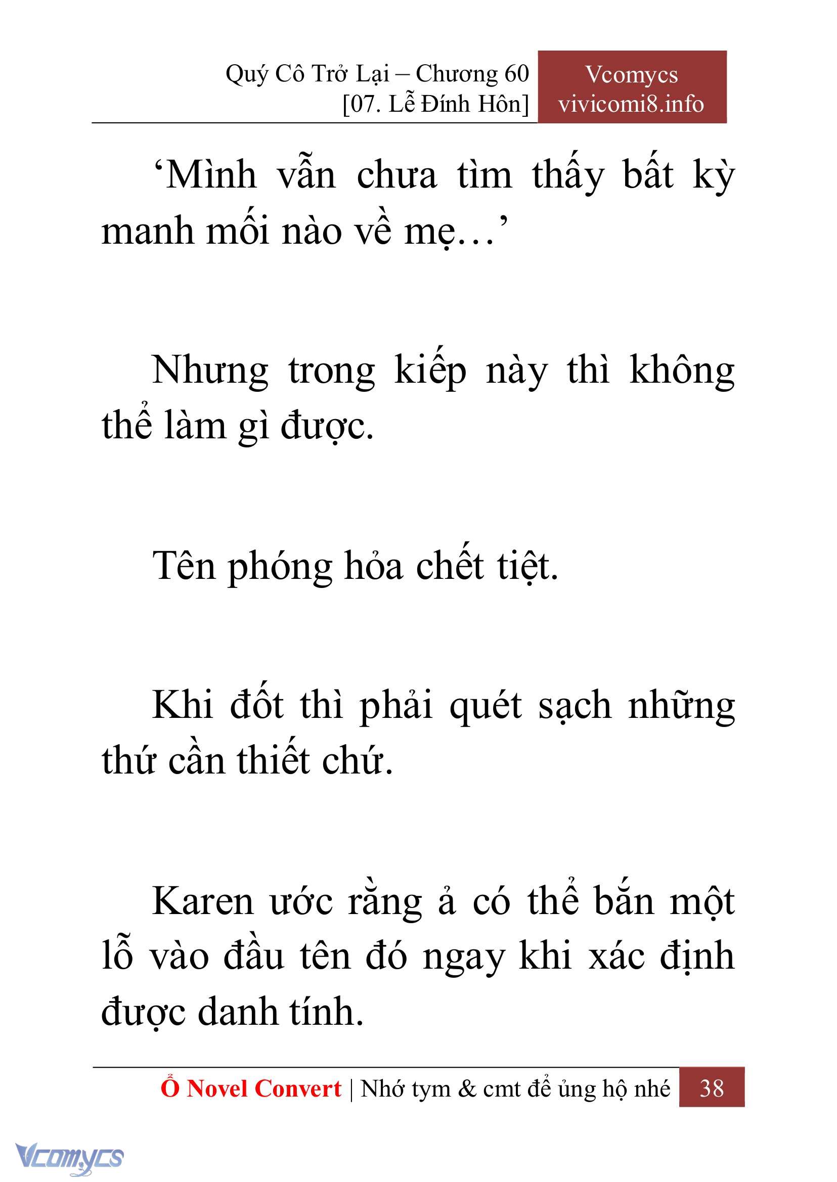 [Novel] Quý Cô Trở Lại Chap 60 - Trang 2