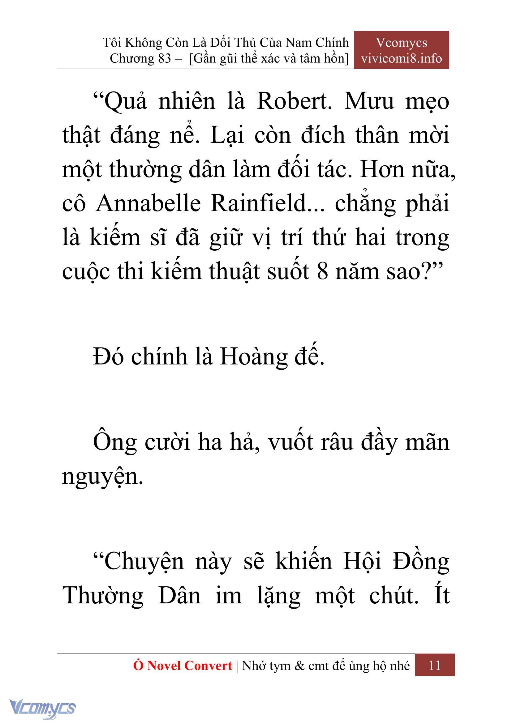 [Novel] Tôi Không Còn Là Đối Thủ Của Nam Chính Chap 83 - Trang 2