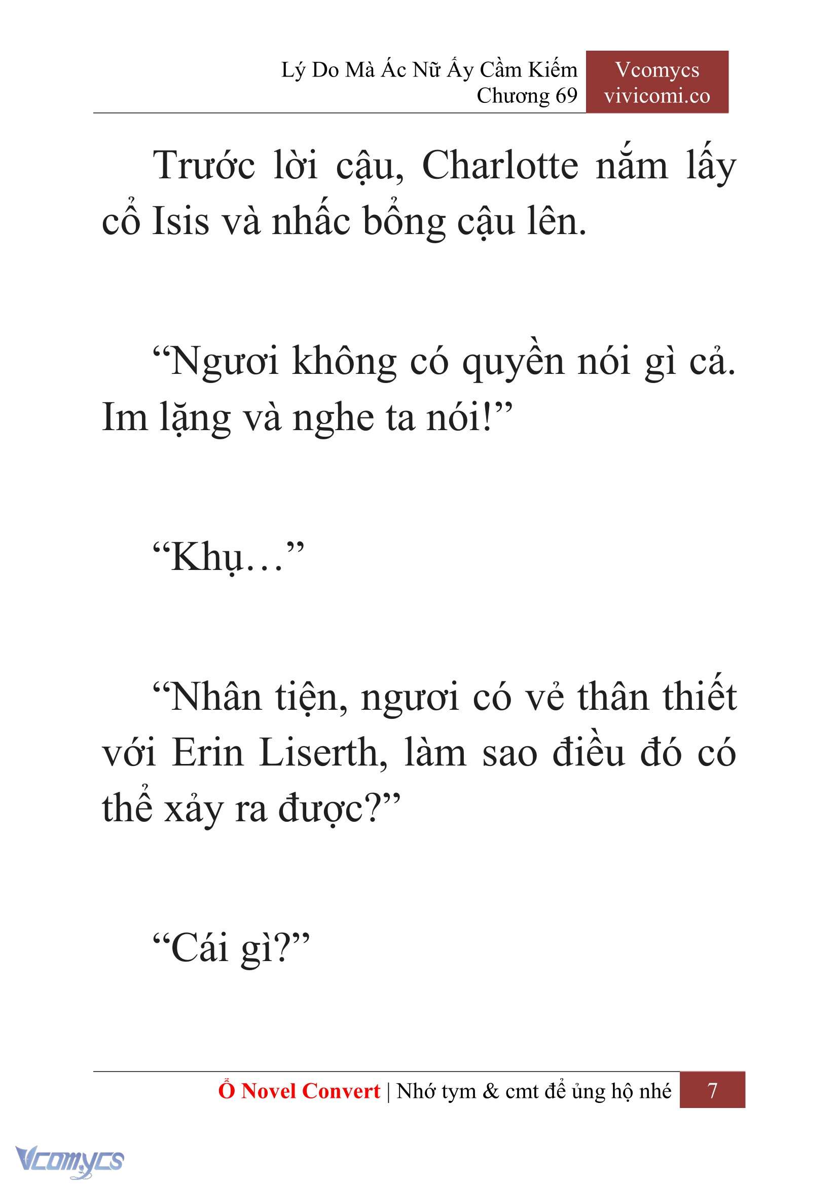[Novel] Lý Do Mà Ác Nữ Ấy Cầm Kiếm Chap 69 - Trang 2