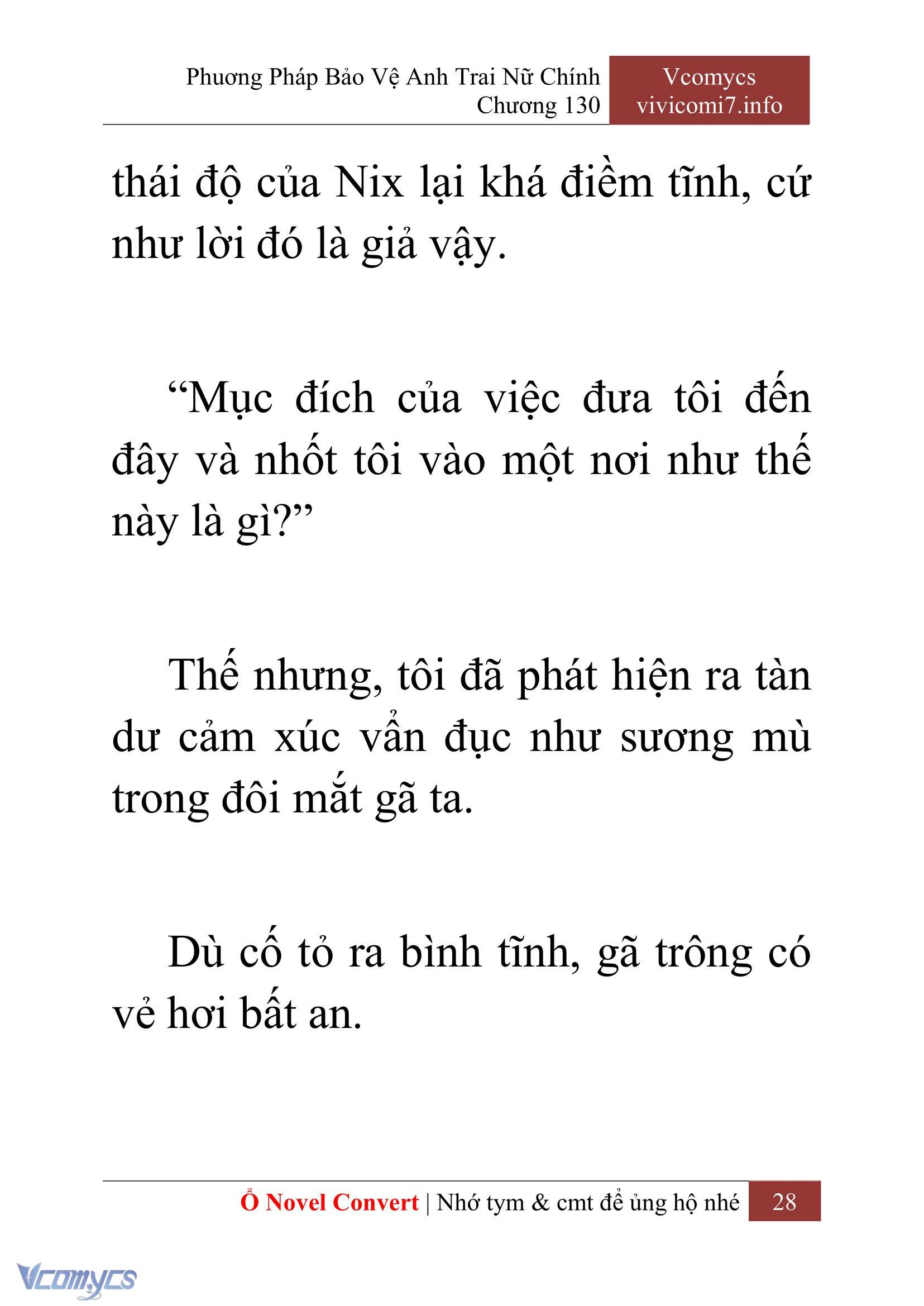[Novel] Phương Pháp Bảo Vệ Anh Trai Nữ Chính Chap 130 - Trang 2