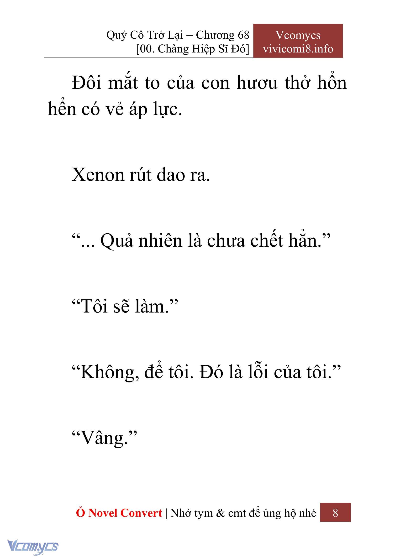 [Novel] Quý Cô Trở Lại Chap 68 - Trang 2