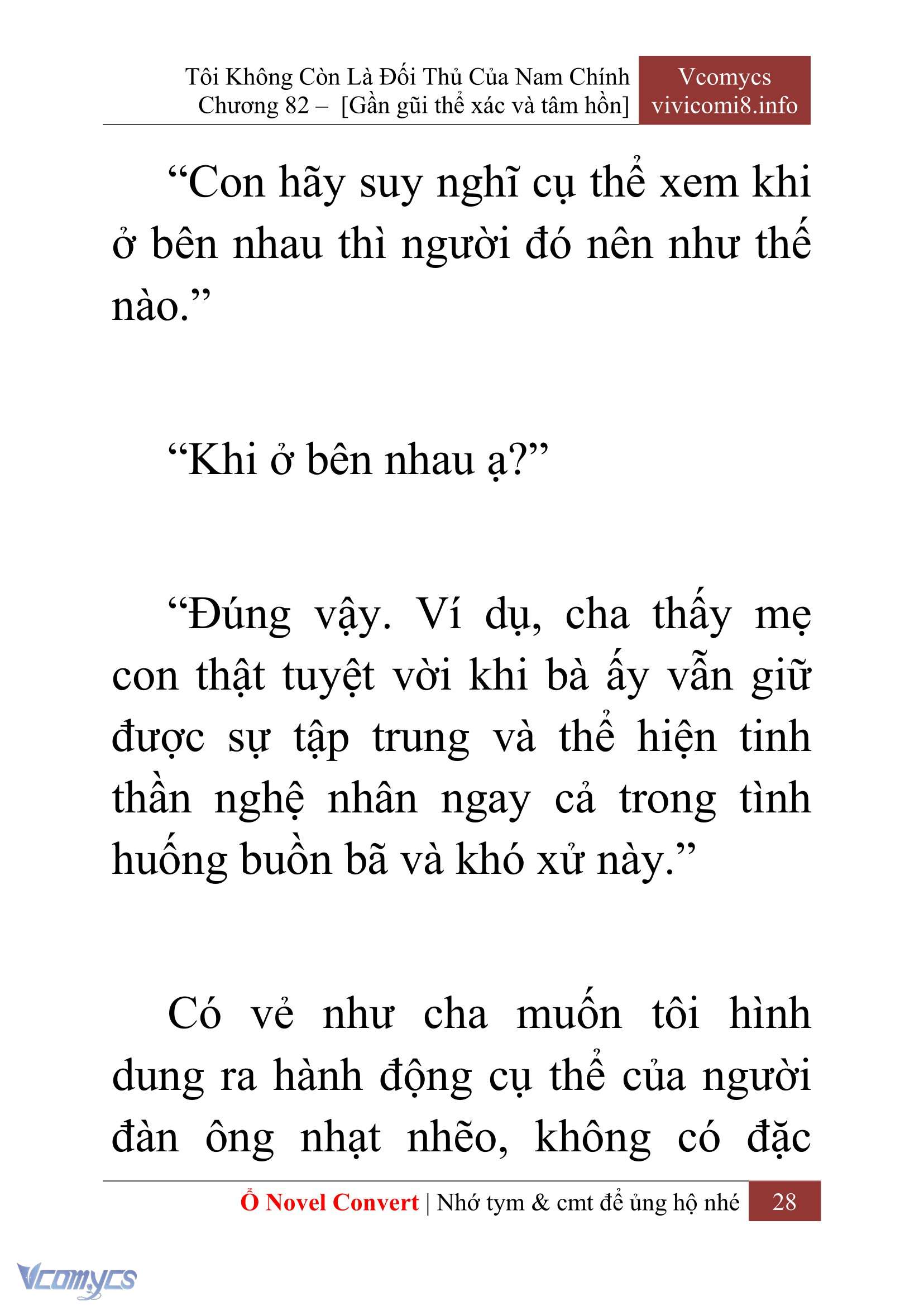 [Novel] Tôi Không Còn Là Đối Thủ Của Nam Chính Chap 82 - Trang 2