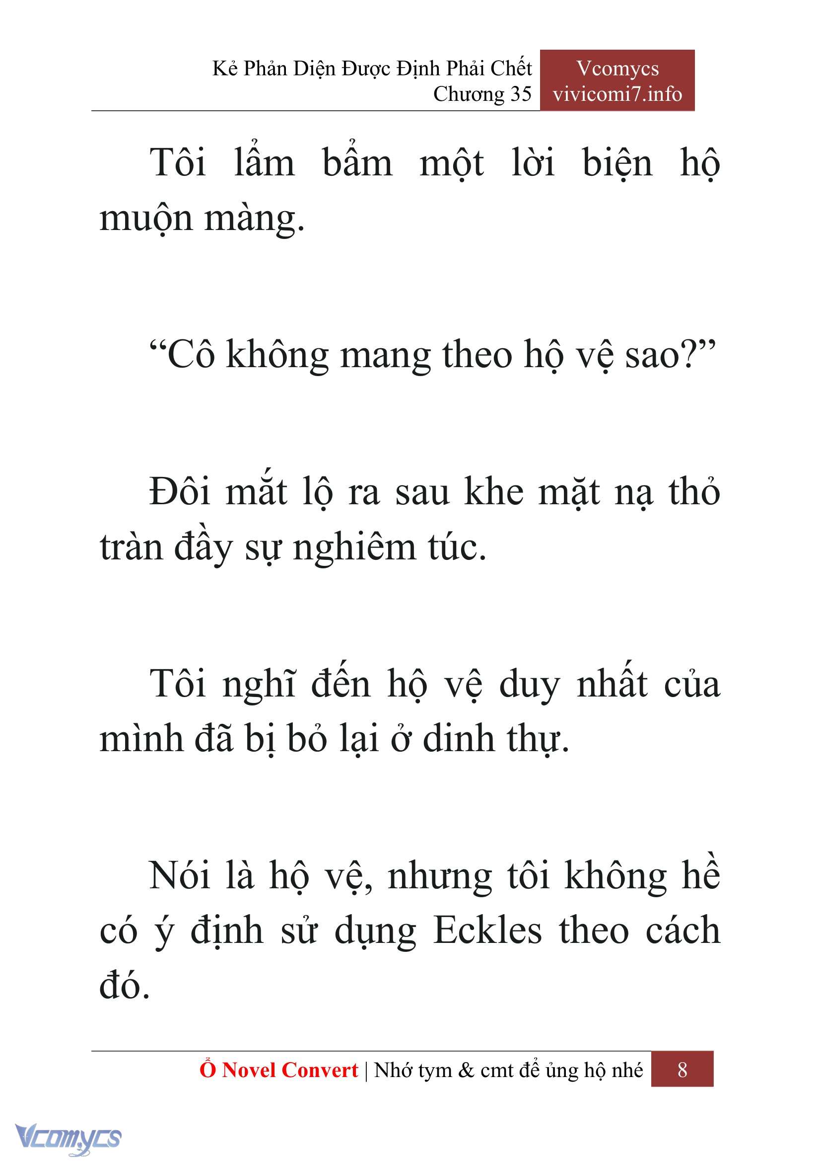 [Novel] Kẻ Phản Diện Được Định Phải Chết Chap 35 - Trang 2