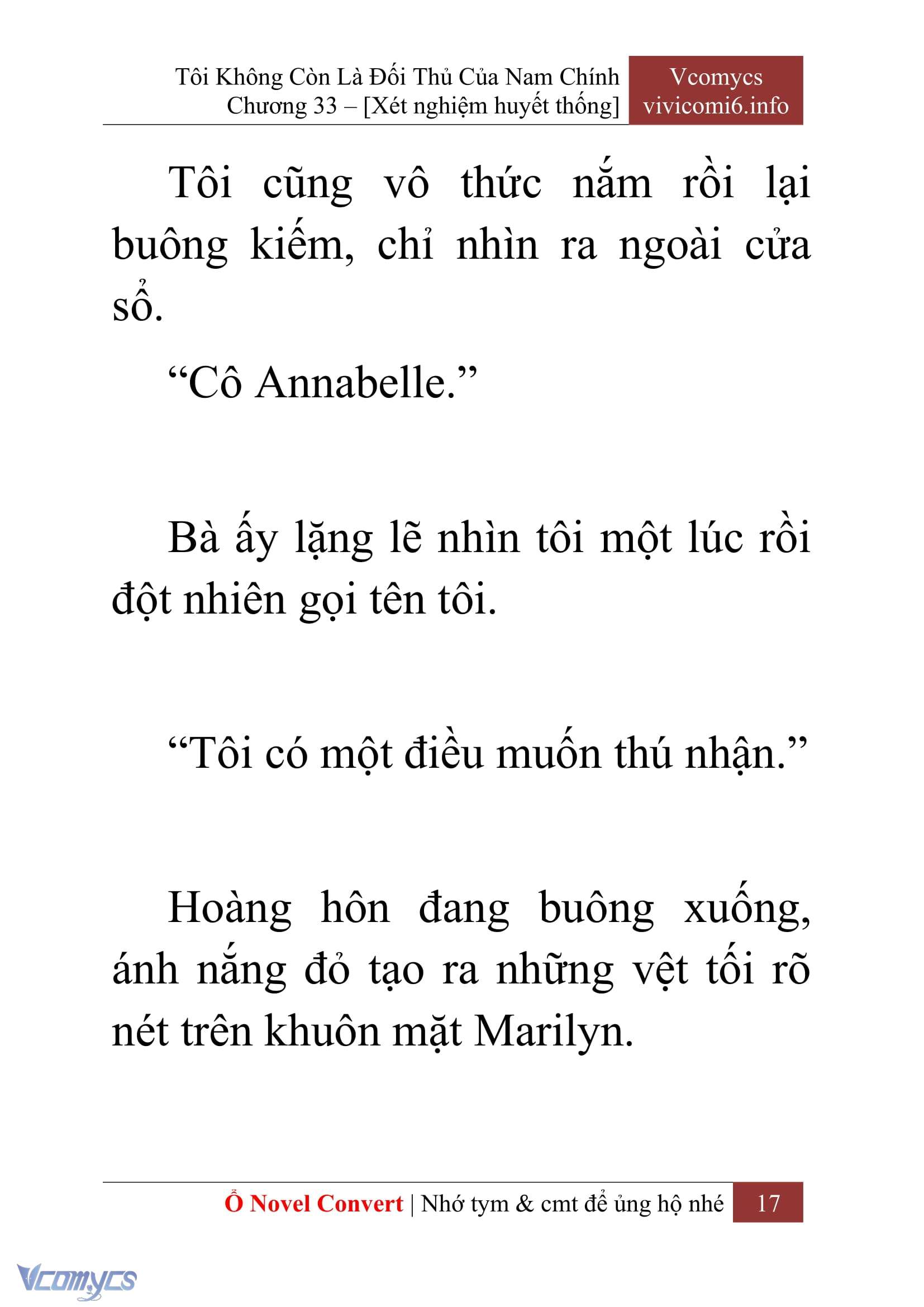 [Novel] Tôi Không Còn Là Đối Thủ Của Nam Chính Chap 33 - Trang 2