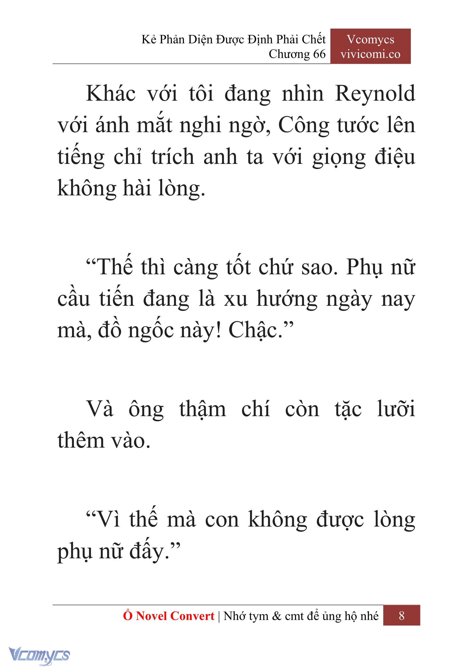 [Novel] Kẻ Phản Diện Được Định Phải Chết Chap 66 - Trang 2