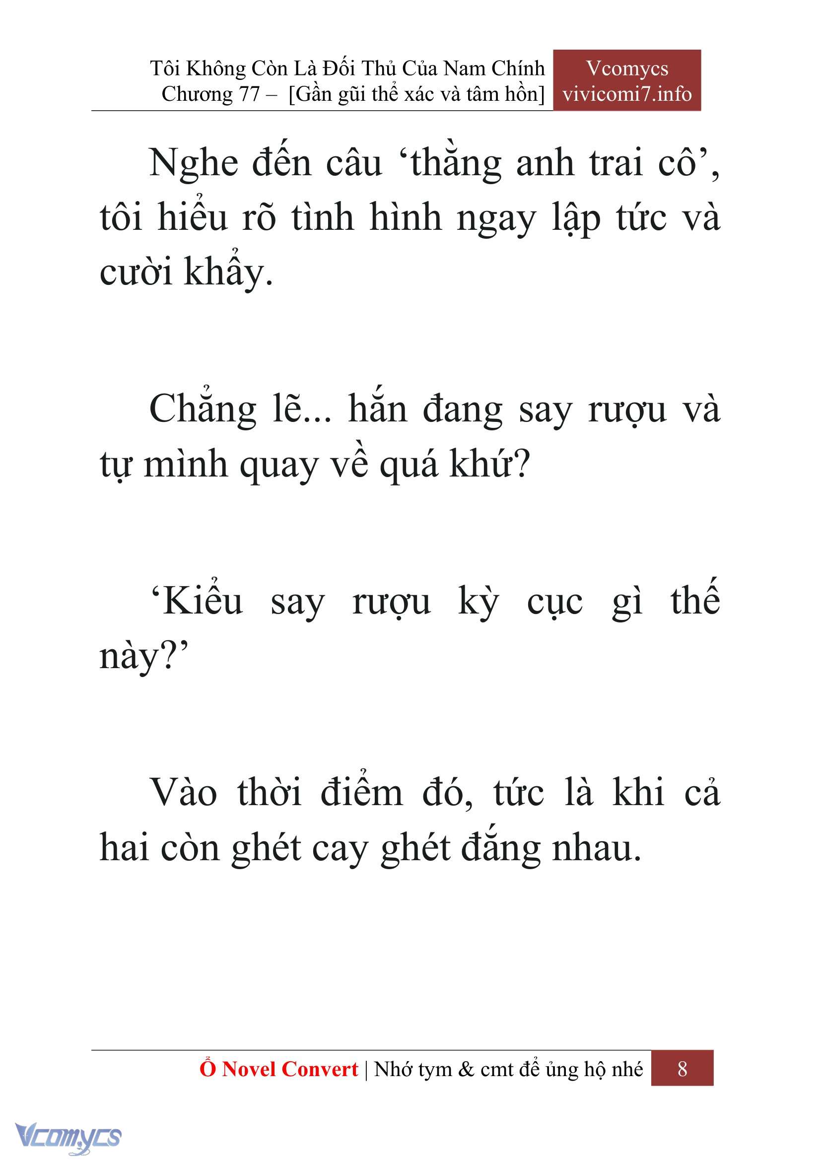 [Novel] Tôi Không Còn Là Đối Thủ Của Nam Chính Chap 77 - Next 