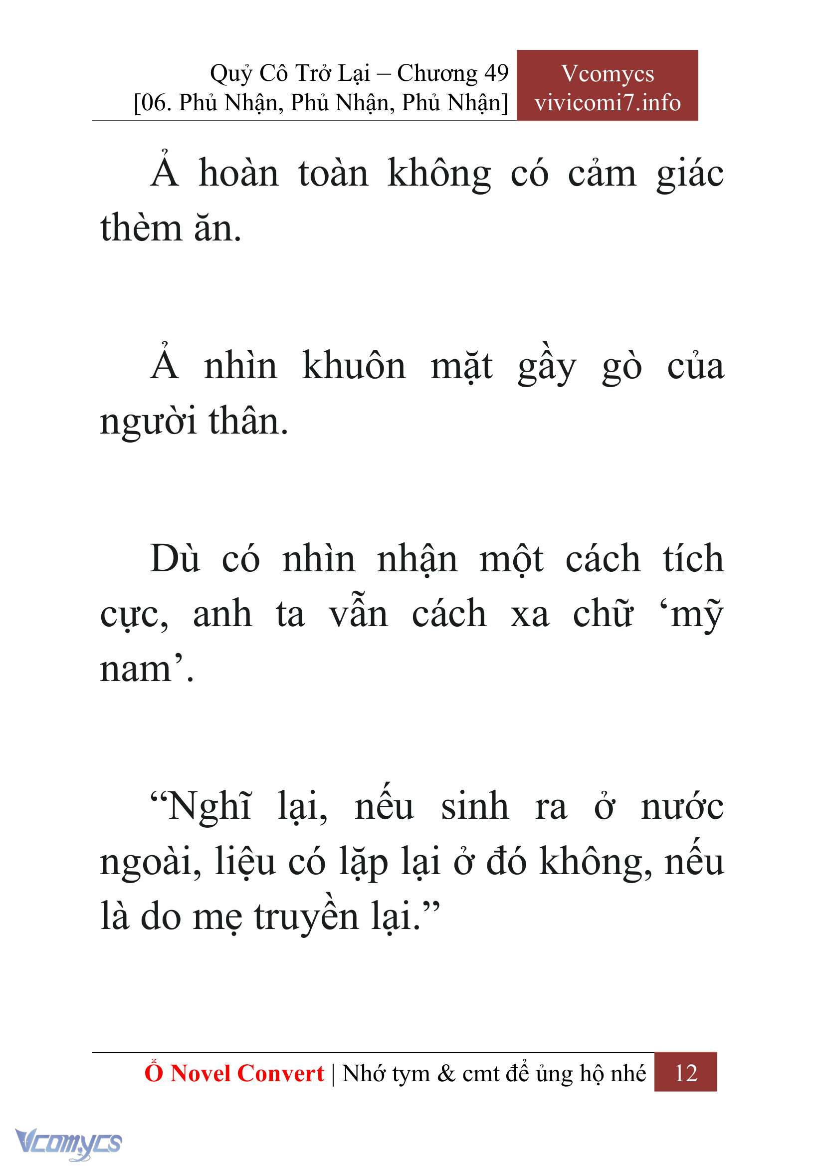 [Novel] Quý Cô Trở Lại Chap 49 - Trang 2